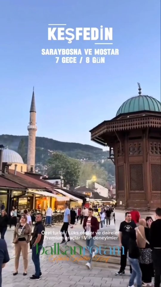 Özel Balkan turları — sizin isteğinize göre tasarlandı ✨
Özel tasarlanmış turlar & premium hazır tur programları 🗺️
Lüks daireler & özenle seçilmiş premium oteller 🏨
Premium araçlar 🚘
Özel VIP deneyimler 💎
Sadece yerel rehberlerin bildiği ikonik şehirlerden gizli şelalelere kadar — her detayı biz hallediyoruz 🌿
📩 Detaylar için doğrudan bizimle iletişime geçin
balkanrotam.com | Saraybosna
#BalkanTurları #ÖzelTurlar #VIPSeyahat #LüksBalkan #Bosnahersek