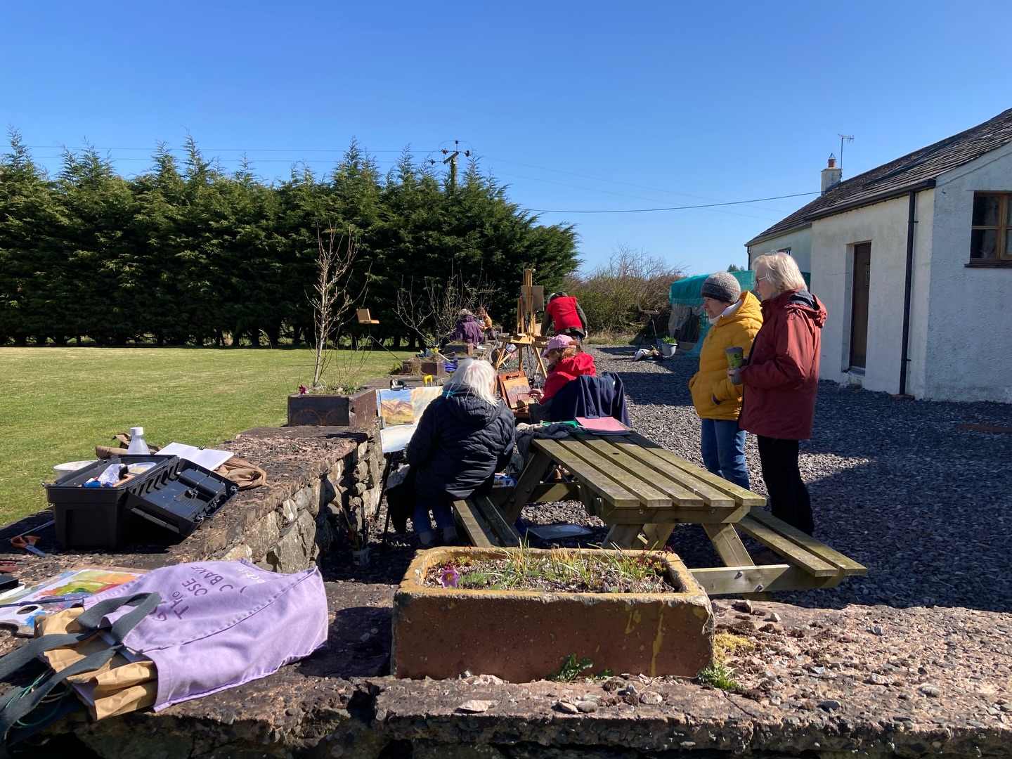 This coming Saturday (7 March) I’ll be leading a plein air group near Threlkeld with the Penrith Art Club. It’s an amazing spot at @lynatno1 home looking out towards Blencathra. We’ll be painting together from 10 am till 12:30 pm and is open to anyone if you’re completely new to painting or a seasoned professional, it would be great to paint with you. I’ll be coming round to offer guidance and there will be a small charge. If you’d be interested in learning more or coming along then please dm me. The pics are from last years session as well as a couple of my paintings from that location.