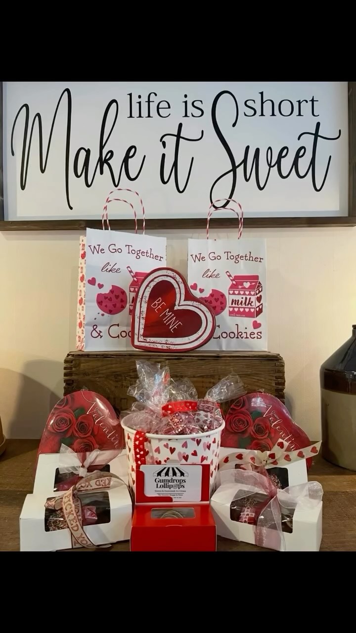Shop “The sweetest shop in town” for your special Valentine. Open 11:00-5:00