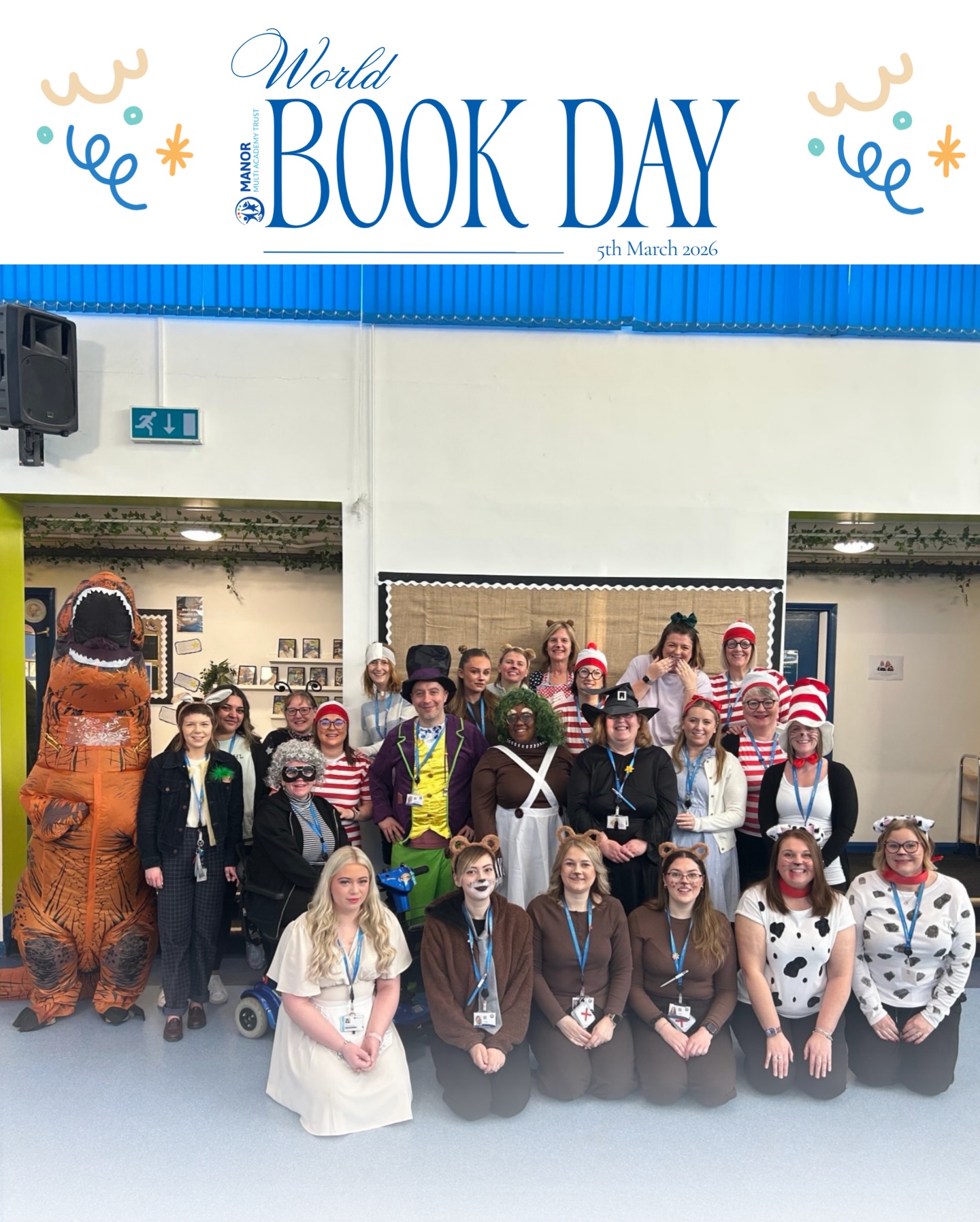 Our staff are also celebrating World Book Day by bringing iconic characters to life! 🦖🧙📚
Reading is more than a skill; it is a superpower that fuels cognitive development and broadens horizons. By making literacy visible and vibrant, we hope to inspire a lifelong love of learning in every child.
#worldbookday #reading #foxyardsacademy