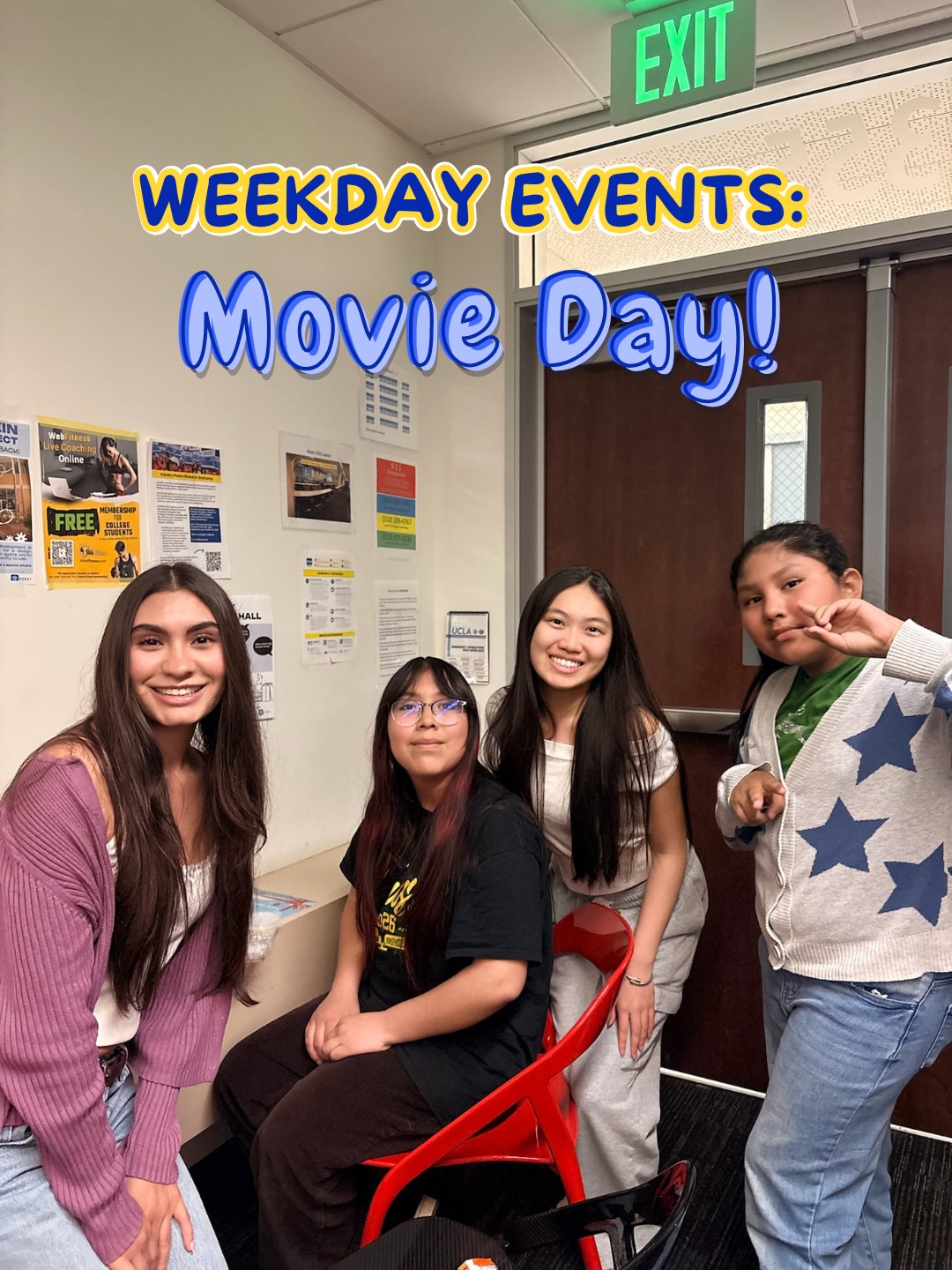 HEY MSHIP!! On Tuesday of last week, mentees and mentors got to go inside a UCLA classroom to watch Luca while munching on popcorn and candy🍿🍬