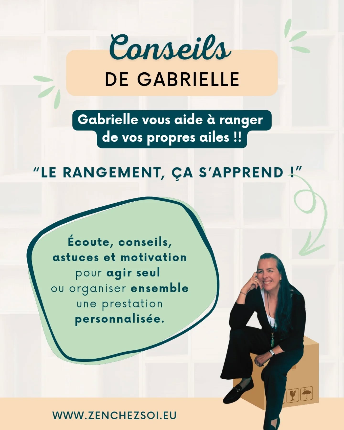 Le rangement est souvent perçu comme une tâche ardue, mais avec les bons conseils, il peut devenir une activité apaisante et gratifiante. 😇
Gabrielle, experte en organisation, se consacre à vous guider dans cette démarche. Elle propose des conseils pratiques adaptés à vos besoins spécifiques, tout en étant à l'écoute de vos préférences et de votre mode de vie.
Que vous souhaitiez apprendre à ranger par vous-même ou que vous préfériez une prestation personnalisée, Gabrielle veille à ce que chaque espace de votre maison soit optimisé et harmonieux.
En intégrant ses astuces dans votre quotidien, vous découvrirez le plaisir d'un environnement ordonné qui favorise la clarté d'esprit et le bien-être. 🤍
#conseils #organisation #zenchezsoi