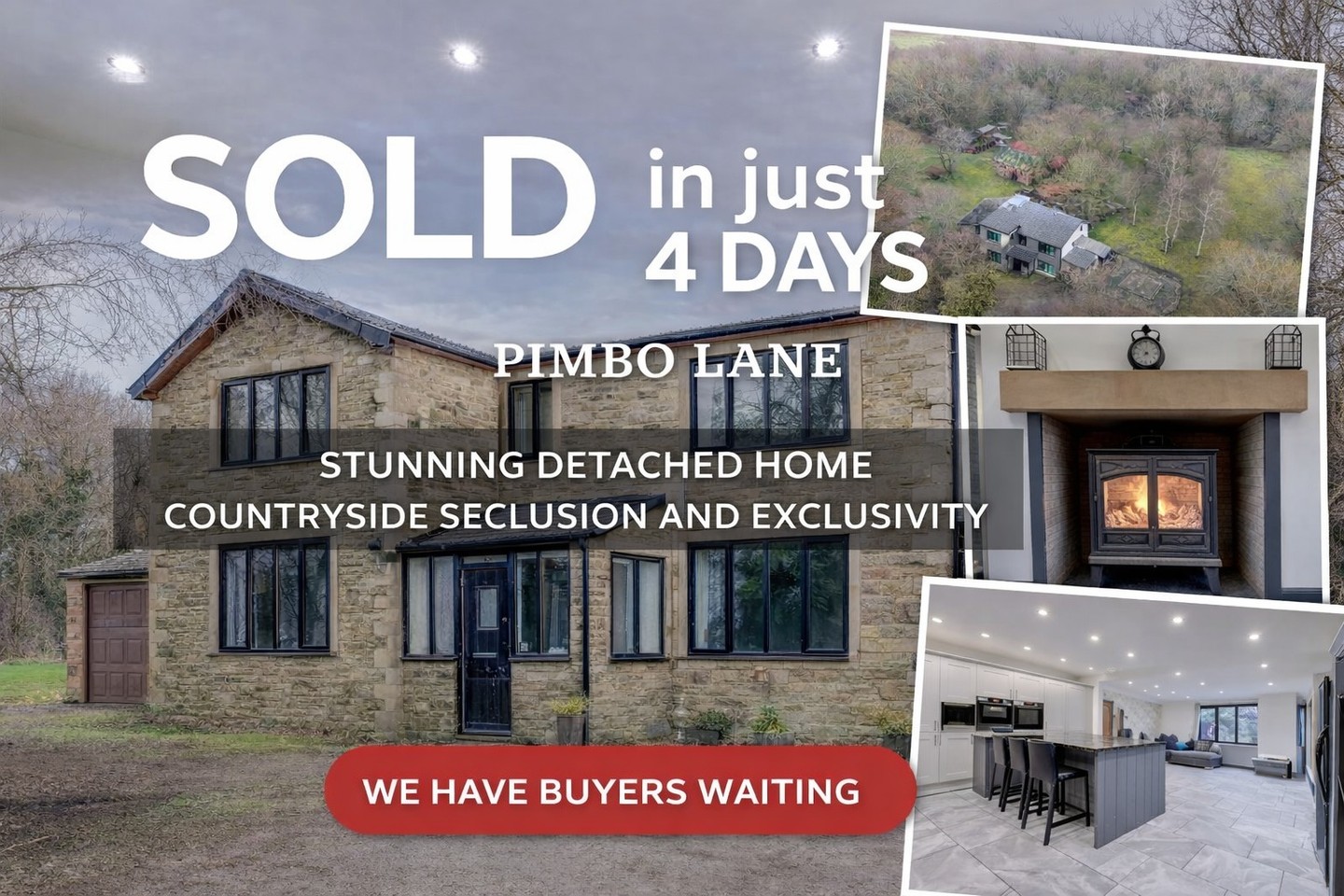 Pimbo Lane – SOLD in 4 Days! 🏡✨
Proof that well-presented homes, priced right, don’t hang around for long!
Listed on the 16th
Sold on the 20th
We have buyers still looking in the area… could yours be next?
Message us today for a free valuation.
#UnderOffer #SoldSTC #PropertyMarket #ThinkingOfSelling