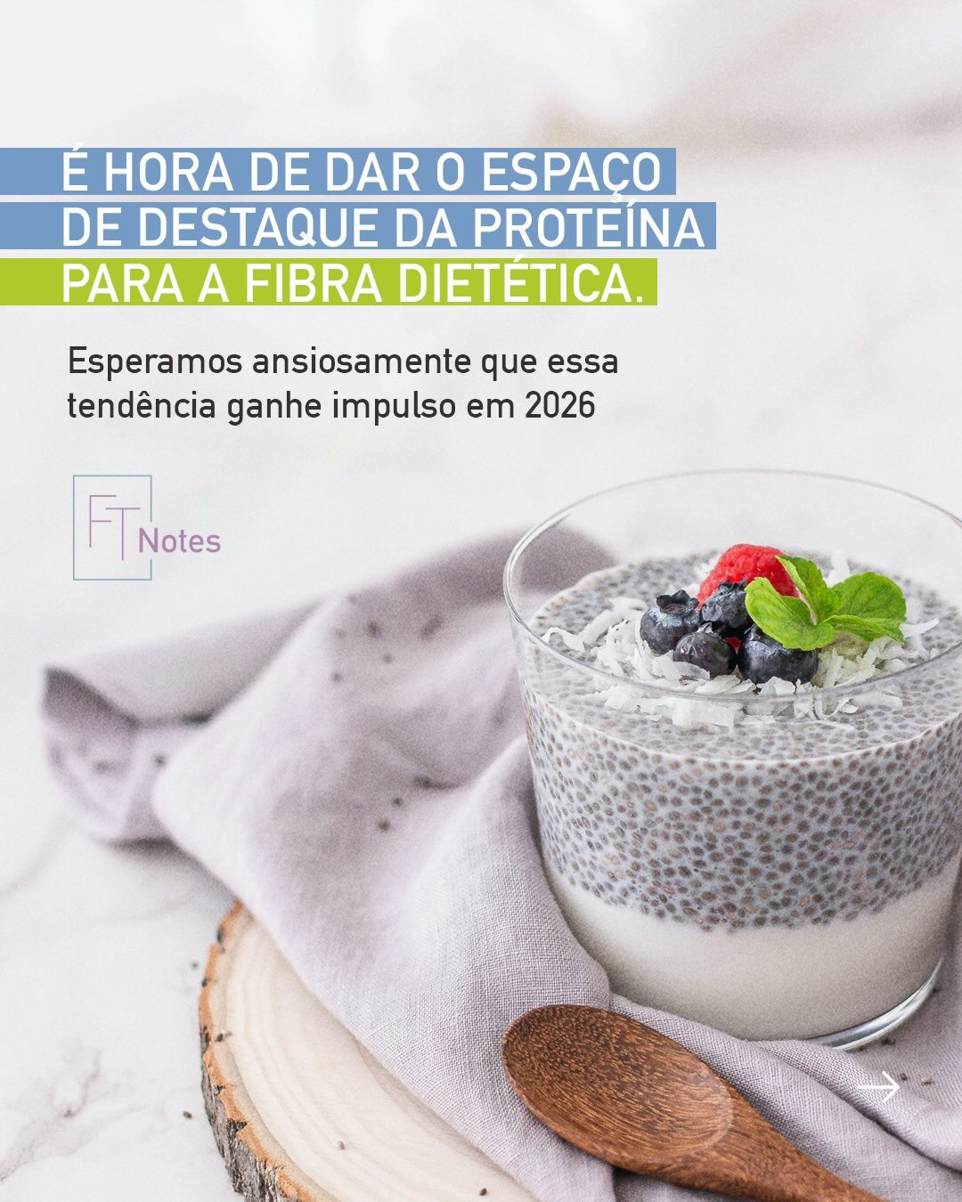 Acreditamos que há uma mudança significativa e de longo prazo ocorrendo. Se os últimos anos até agora pertenciam à proteína, esperamos ver surgir um movimento consciente da saúde intestinal como resposta no futuro. Não significa que a proteína não continuará recebendo alguma atenção. Na verdade, alimentos fontes de fibras prebióticas também são, na maioria das vezes, fontes de proteína, proporcionando benefícios para além de saciedade. Acesse o texto na íntegra pelo link no perfil 🔗