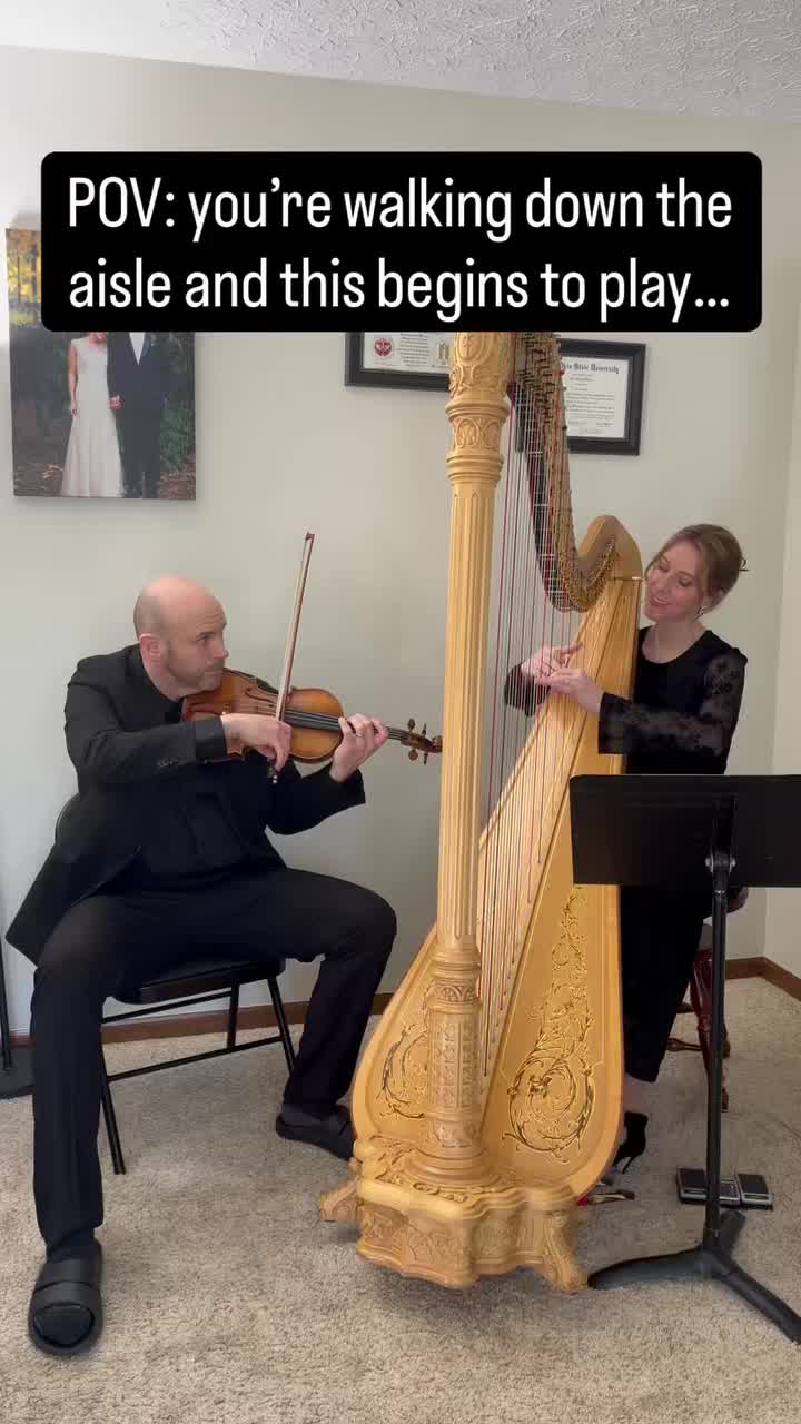 Imagine this moment… 💍
Live violin + harp makes wedding ceremonies unforgettable! Send a message to check availability and pricing for your wedding or event!
#columbuswedding #columbusweddings
#columbusbride #ohioweddings
#ceremonymusic #bridalprocessional
#harpist #weddinginspiration