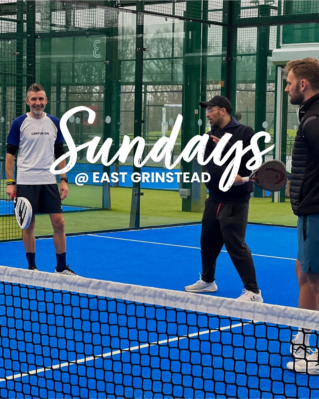Great energy down at East Grinstead Padel Club 🙌
Dan’s there every other Sunday, building confidence, sharpening technique, and keeping sessions competitive (with plenty of laughs along the way).
All levels welcome.
Progress guaranteed. 🔥🎾