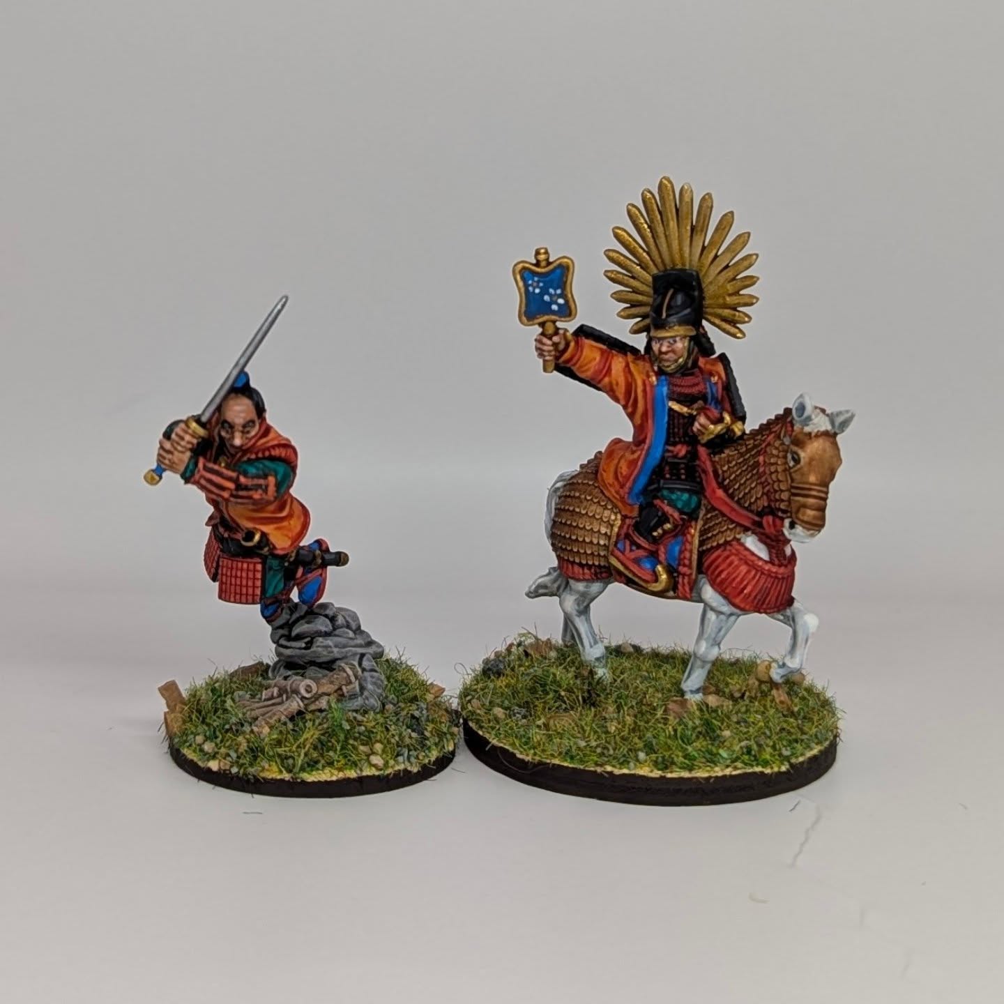 Toyotomi Hideyoshi from Warlord Games painted on commission.
.
#warlordgames #historicalminiatures #samuraiwargames