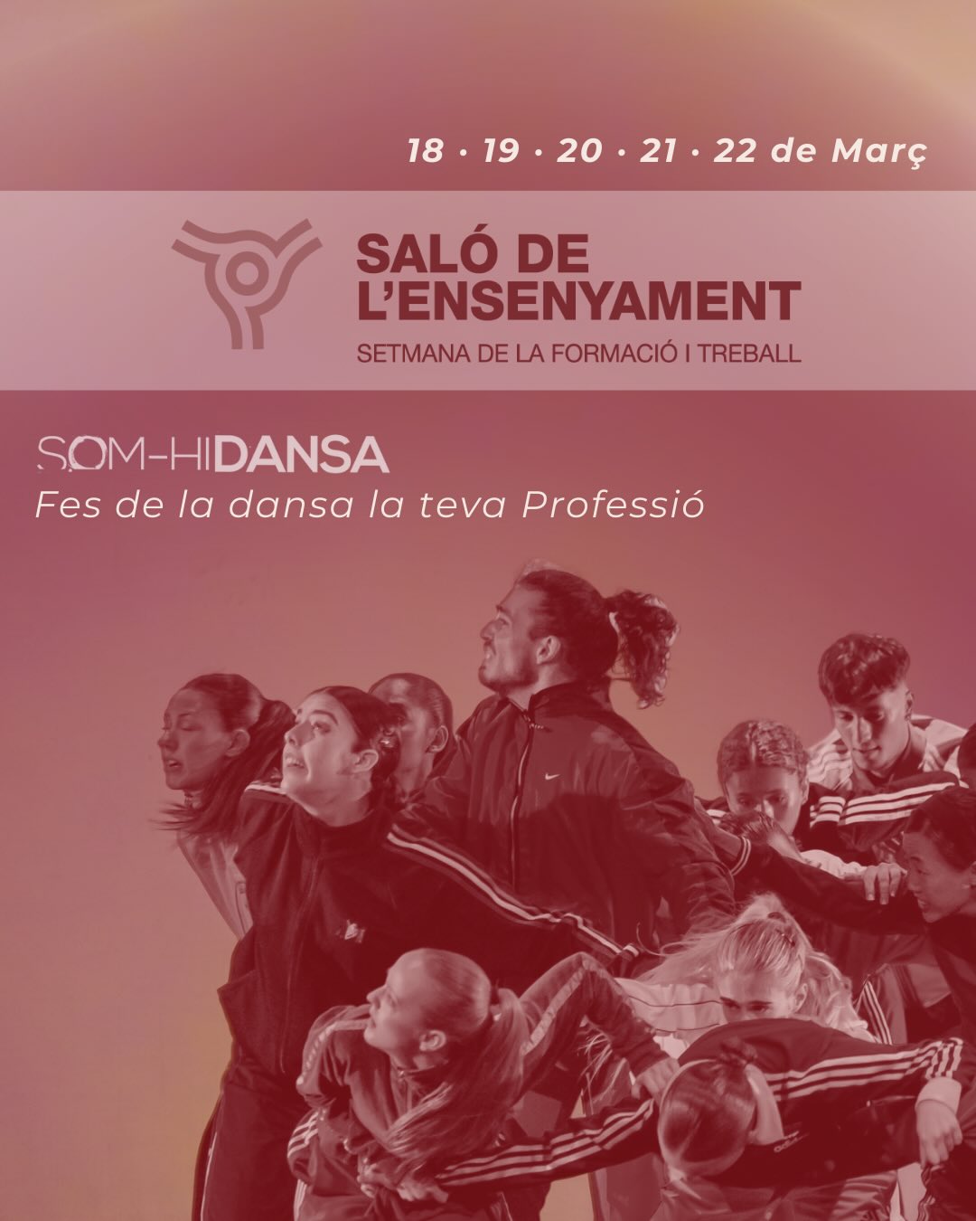 💃✨ Som-Hi Dansa torna al Saló de l’Ensenyament!
Si sents que la dansa pot ser el teu camí (o el teu proper pas), vine a veure’ns: t’explicarem com treballem, quines opcions tens i com pots créixer dins l’escena.
📍 Passa pel nostre estand i parlem-ne en persona.
🤍 Comparteix-ho amb algú que ho necessiti!
#barcelona #salodelensenyament #dance