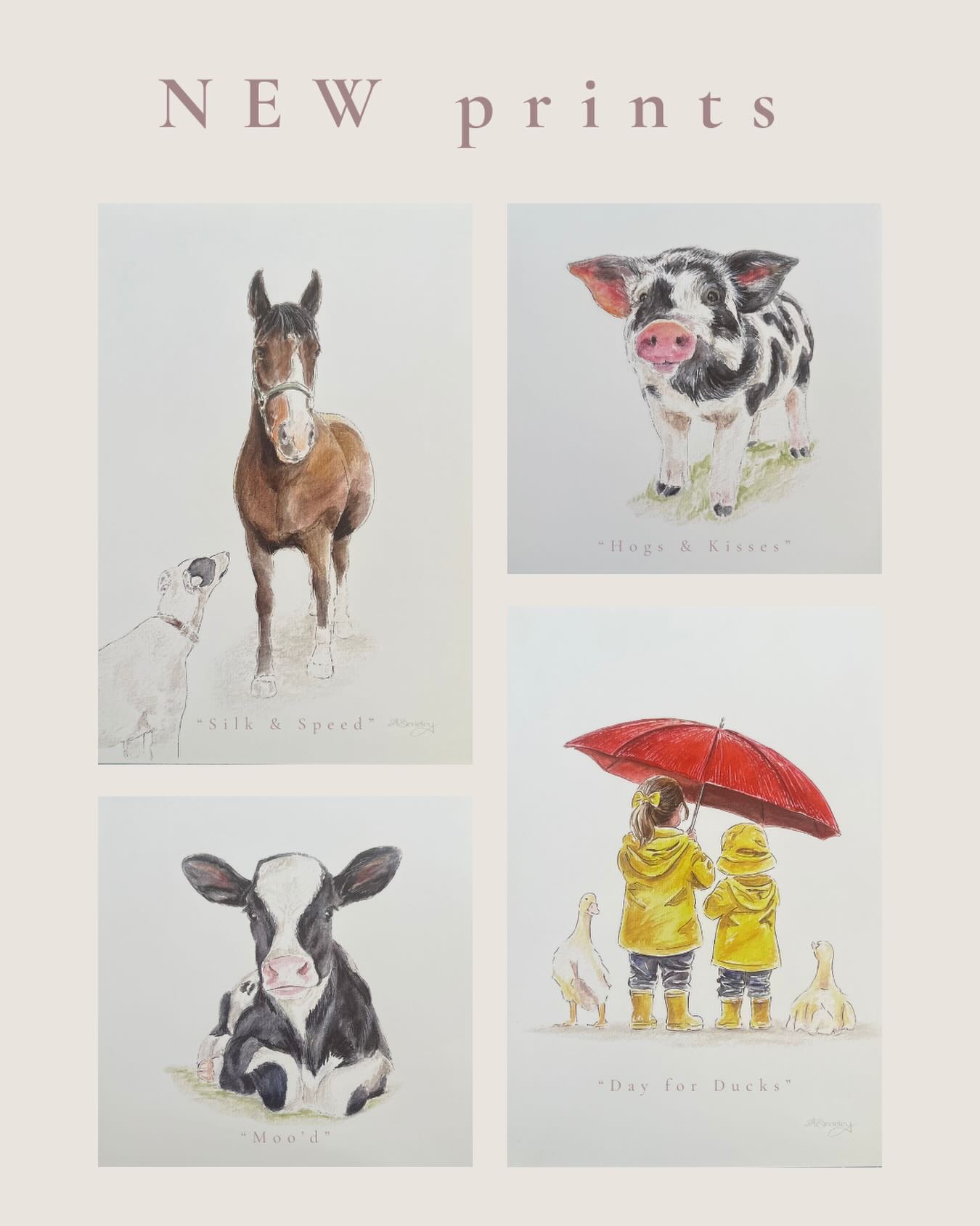 Iâm so proud of these watercolour prints! Each one hand painted, scanned and printed onto A5.
They make the cutest gifts, especially if someone needs a little pick me up â¨
#animalprints #cuteanimals #animalart
