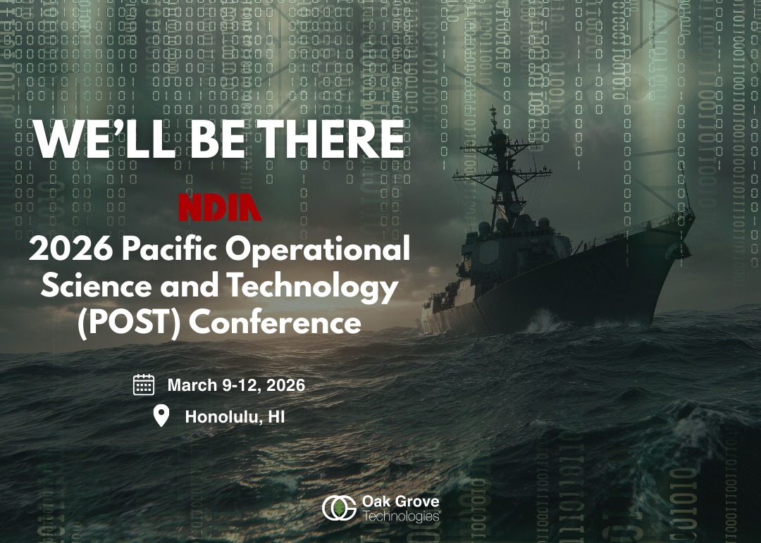 ๐ก๐ฒ๐
๐ ๐๐๐ผ๐ฝ: @ndiatoday ๐ฃ๐ฎ๐ฐ๐ถ๐ณ๐ถ๐ฐ ๐ข๐ฝ๐ฒ๐ฟ๐ฎ๐๐ถ๐ผ๐ป๐ฎ๐น ๐ฆ๐ฐ๐ถ๐ฒ๐ป๐ฐ๐ฒ ๐ฎ๐ป๐ฑ ๐ง๐ฒ๐ฐ๐ต๐ป๐ผ๐น๐ผ๐ด๐ (๐ฃ๐ข๐ฆ๐ง) ๐๐ผ๐ป๐ณ๐ฒ๐ฟ๐ฒ๐ป๐ฐ๐ฒ!
A few of our representatives will be attending this year's event in Honolulu, HI, from March 9-12. If you'd like to connect and learn more about our cutting-edge Cyber & Electronic Warfare, Unmanned Systems, and our full suite of Multi Domain Operations training solutions, reach out and schedule a meeting!
Contact us today to secure a time to meet. We'd love to connect!
#OakGroveTechnologies #OurServiceContinues #NDIA #Space #POSTConference #CyberWarfare