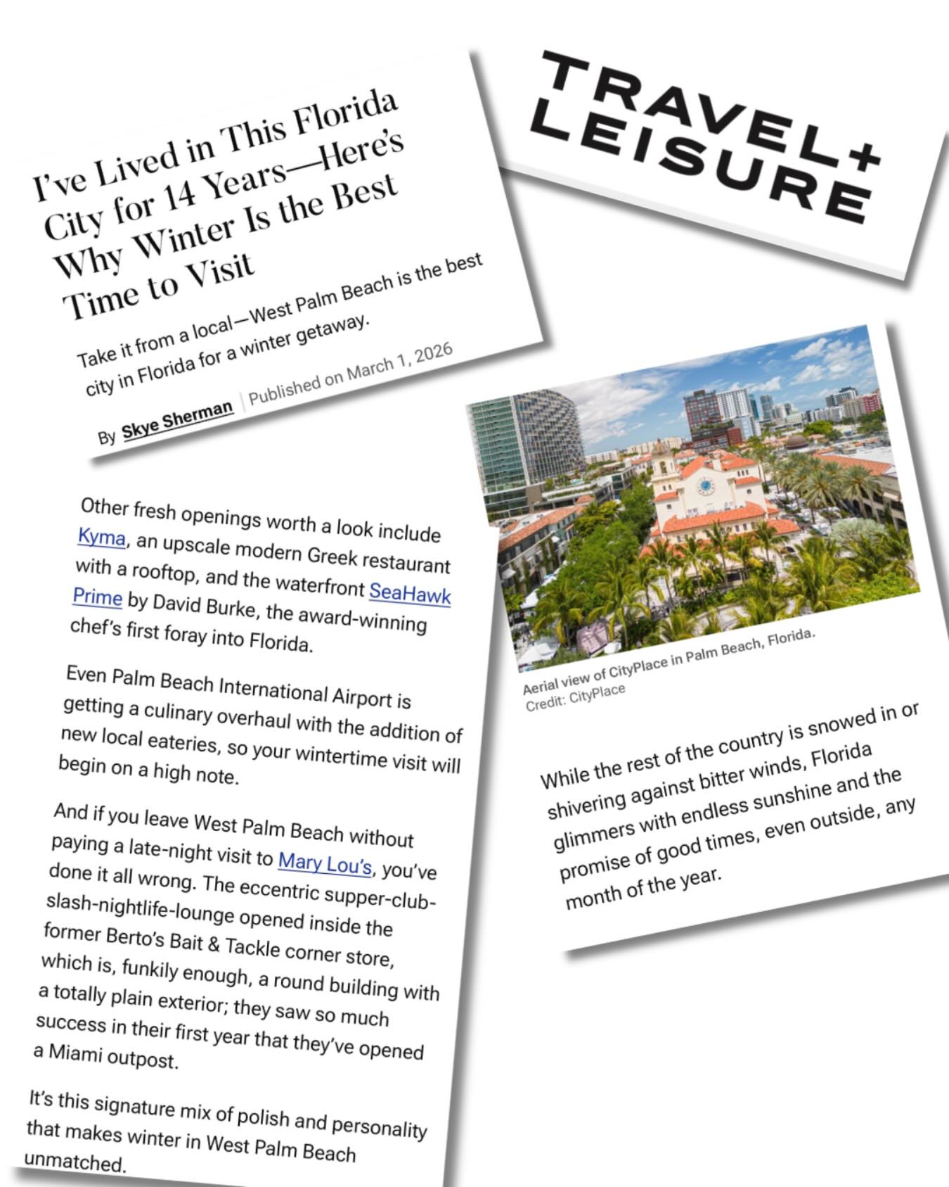 We are LOVING all the client shoutouts in this fab story by the literary rockstar @skyesherman for @travelandleisure
@seahawkprimebydb by @chefdavidburke mentioned as one of the best new restaurants in town, alongside @kymawpb with its rooftop views for days.
Read the full story and get the scoop on why WPB is where we should all be wintering, at travelandleisure.com.