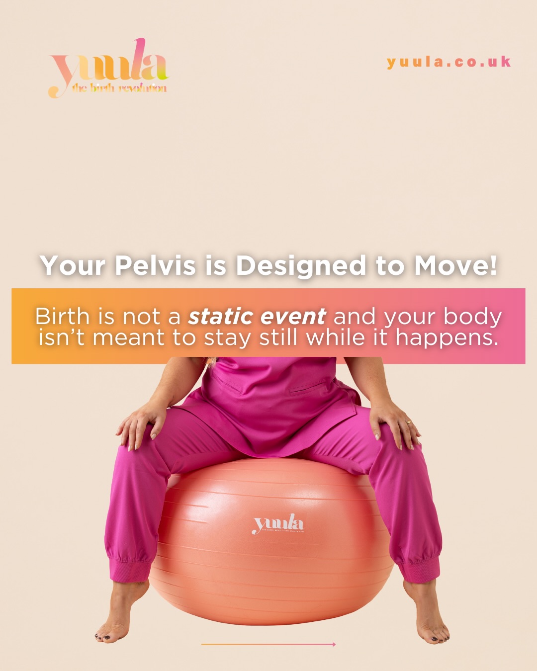Birth isn’t meant to happen flat on your back. Your pelvis is dynamic, responsive, and designed to move and movement can create the space your baby needs to descend. Especially when this is intuitive and you are simply doing what feels good!
A birth ball isn’t just for comfort and it’s not extra. It supports upright positioning, encourages rotation, and helps you work with gravity, not against it.
Shop our newly upgraded birth balls, designed specifically with you in mind!