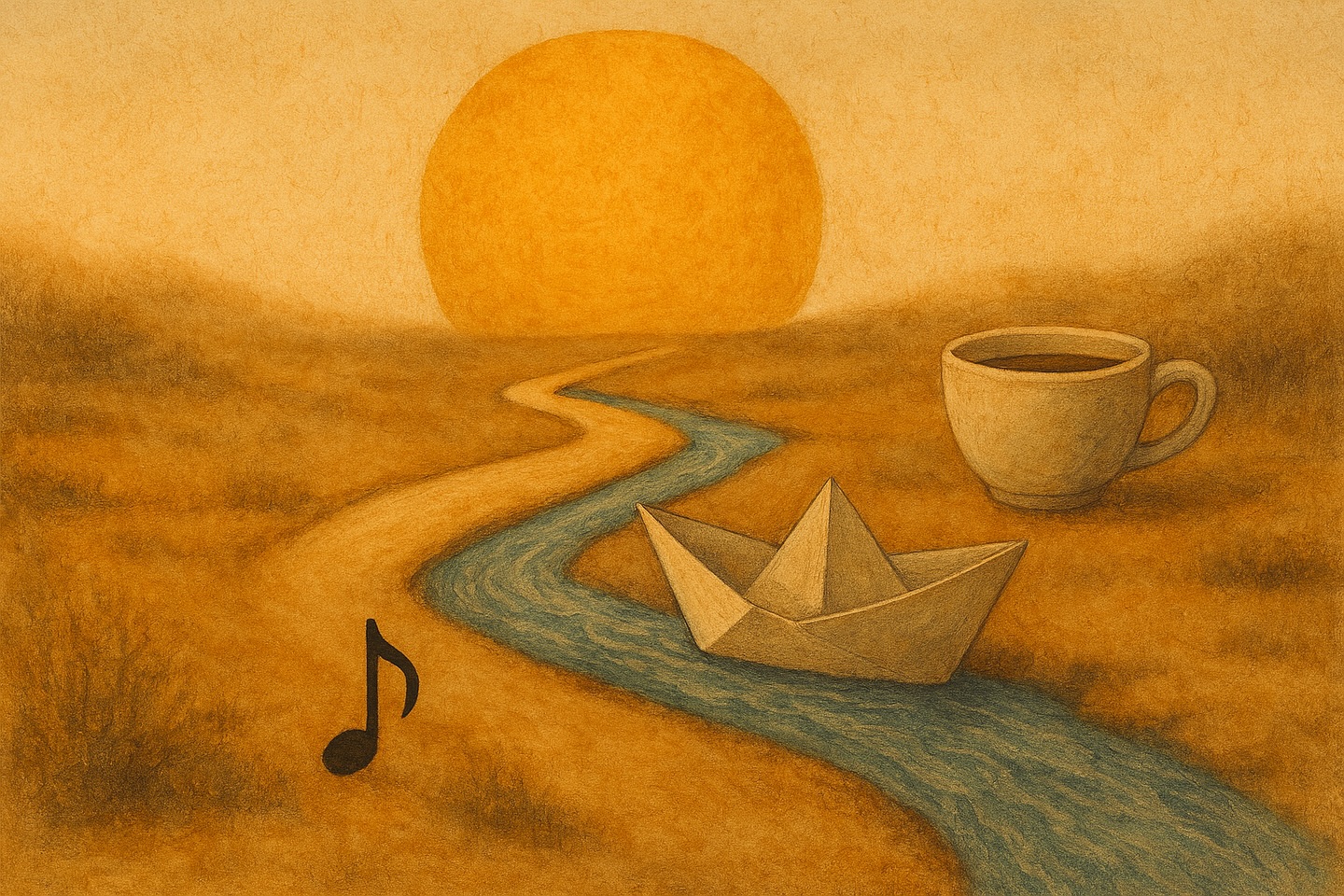 O Aviso das Coisas
Não há atalho para o sol,
meu amor.
Só se chega ao amanhã
pisando o chão de hoje,
que é incerto,
e às vezes cede.
Uma grande ideia?
Ela é um barco de papel.
Pode naufragar no primeiro riacho,
sim.
Mas é esse mesmo barco,
molhado e desmanchado,
que te ensina a dobradura do infinito.
Olha para as coisas:
A xícara já foi barro na mão do oleiro.
A canção já foi um silêncio no peito.
Tudo que é sólido já foi risco,
foi desejo tremendo no escuro.
Por isso, não guardes teus sonhos
como se guarda a louça nunca usada.
A gaveta é o túmulo das coisas não-vividas.
O medo é o imposto que se paga por nada.
Deixa que a vida te rabisce, risca, borra.
É no papel sujo de tentativas
que Deus, distraído, esquece
um verso perfeito.
#poesia #poesiabrasileira #trabalhoautoral
#arteempalavras #poem