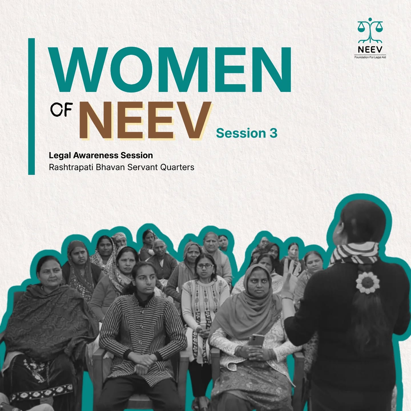 WoN 2.0 | Session 3 | Shakila Bano | Rashtrapati Bhavan Quarters
At the servant quarters of Rashtrapati Bhavan, Shakila Bano — a domestic worker — took the lead to bring women from her community together for a conversation on domestic violence and legal rights.
For many women present, it was the first time learning about One Stop Centres, free legal aid, and the legal protections available to them. The session became a space of trust where women shared experiences and asked questions about seeking help.
The most inspiring moment?
Two participants signed up during the same session to host Women of Neev sessions in their own communities.
This is how awareness spreads — women empowering women.
#WomenOfNeev #WoN2 #LegalAwareness #NeevFoundation #RashtrapatiBhavan WomenEmpoweringWomen