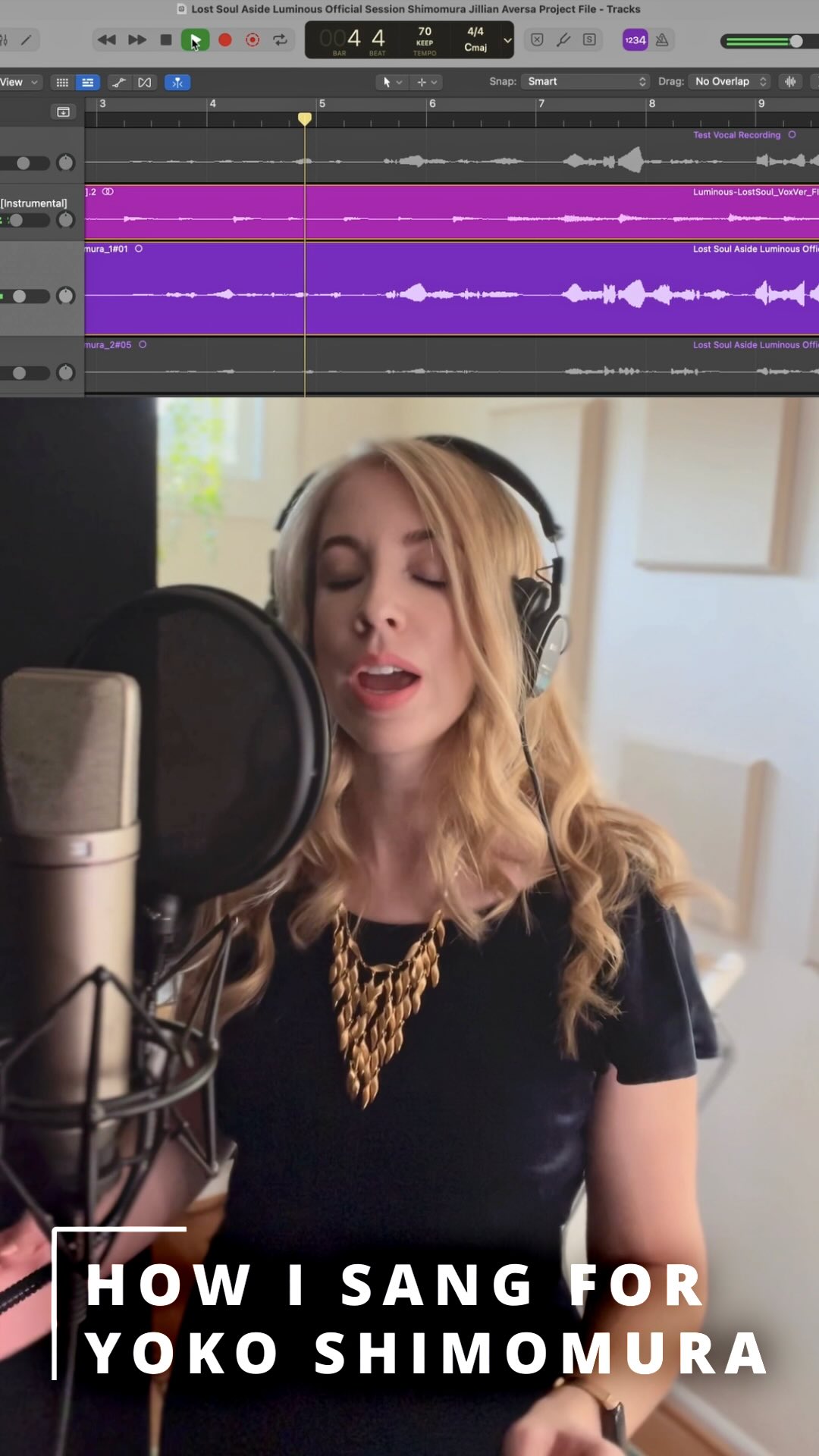 Singing for legendary game composer Yoko Shimomura on the G.A.N.G.-nominated theme song for Lost Soul Aside, āLuminous,ā was an incredibly special collaboration. š„¹
I recorded the vocals during a live remote session from my studio while the team monitored in real time from Japan. šŗšøāšÆšµ I was also invited to adapt and refine the English lyrics so they would flow naturally and support the emotion of the music.
This video shares a behind-the-scenes look at that process - from the original Logic session and raw takes to the final version heard in the game.
āLuminousā has been nominated by the 2026 Game Audio Network Guild for āBest Song.ā So looking forward to celebrating all this yearās incredible nominees at GDC next week! š„
I love collaborating with composers to bring emotional storytelling to game soundtracks. If youāre working on a project that needs cinematic vocals, feel free to reach out.
š Vocals & lyric adaptation
š® Game soundtracks recorded remotely from my studio
#GameAudio #VideoGameMusic #GameSoundtrack #GameDev #CinematicVocals