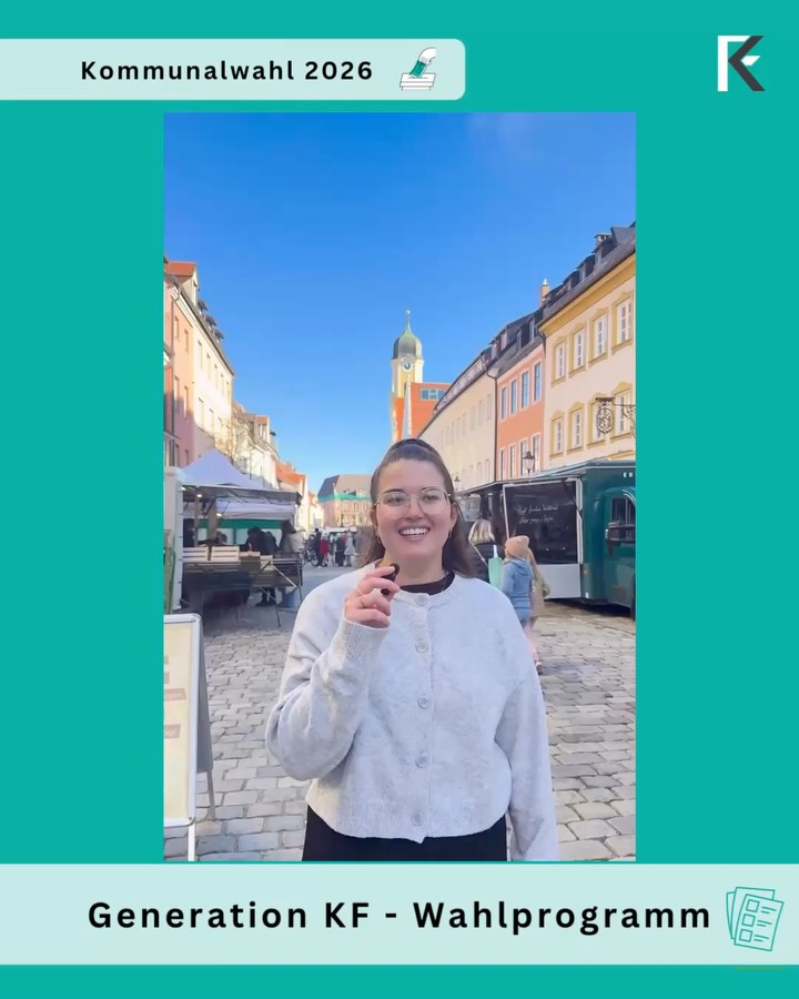 Unsere Altstadt soll mehr sein als nur ein Einkaufsort.
Wir wollen sie zu einem lebendigen Treffpunkt für alle machen. 💛💚
#generationkf #generationkfwahlprogramm #generationkfwahlprogramm #generationkfkommunal2026 #kaufbeuren