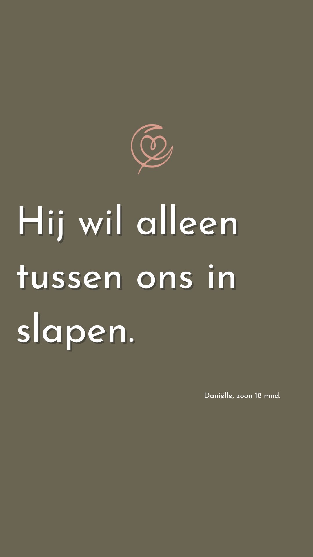 💫’Mijn zoon is 1,5 en wil ‘s nachts alleen maar tussen ons in liggen. Hoe krijg ik hem weer in zijn eigen bedje?’
Luister ons advies in de post!
Is deze post (nóg) niet relevant voor jouw situatie? Sla hem gerust op of deel hem met iemand die deze tips goed kan gebruiken.
❓Heb je vragen over de post? Stel ze gerust hieronder of stuur ons een berichtje. We beantwoorden altijd alle berichtjes die we krijgen.
✨En heb jij een goede tip voor deze vraag? Deel gerust! Fijn.
Wil je graag een keer sparren? In een slaapadviesgesprek van 25 min. kunnen we heel fijn samen even op je vragen inzoomen.
Liefs, Marijke & ❤️ team