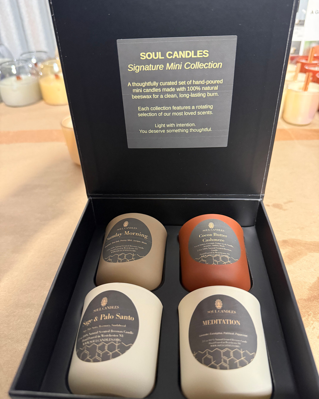 From beeswax to compostable packaging — see how a Soul Candle journeys through a thoughtful, low-impact lifecycle. Natural beeswax and wooden wicks burn cleaner and longer, refillable jars extend product life, and minimal recyclable packaging reduces waste. Ready to light a greener home? Tap to learn more — Link in bio. 🕯️🌿♻️✨
What sustainability detail matters most to you? Tell us below!
#SustainableHome #EcoLiving #BeeswaxCandles #ConsciousConsumer #ZeroWasteLifestyle #NaturalMaterials #EcoFriendlyHome #CandleCare