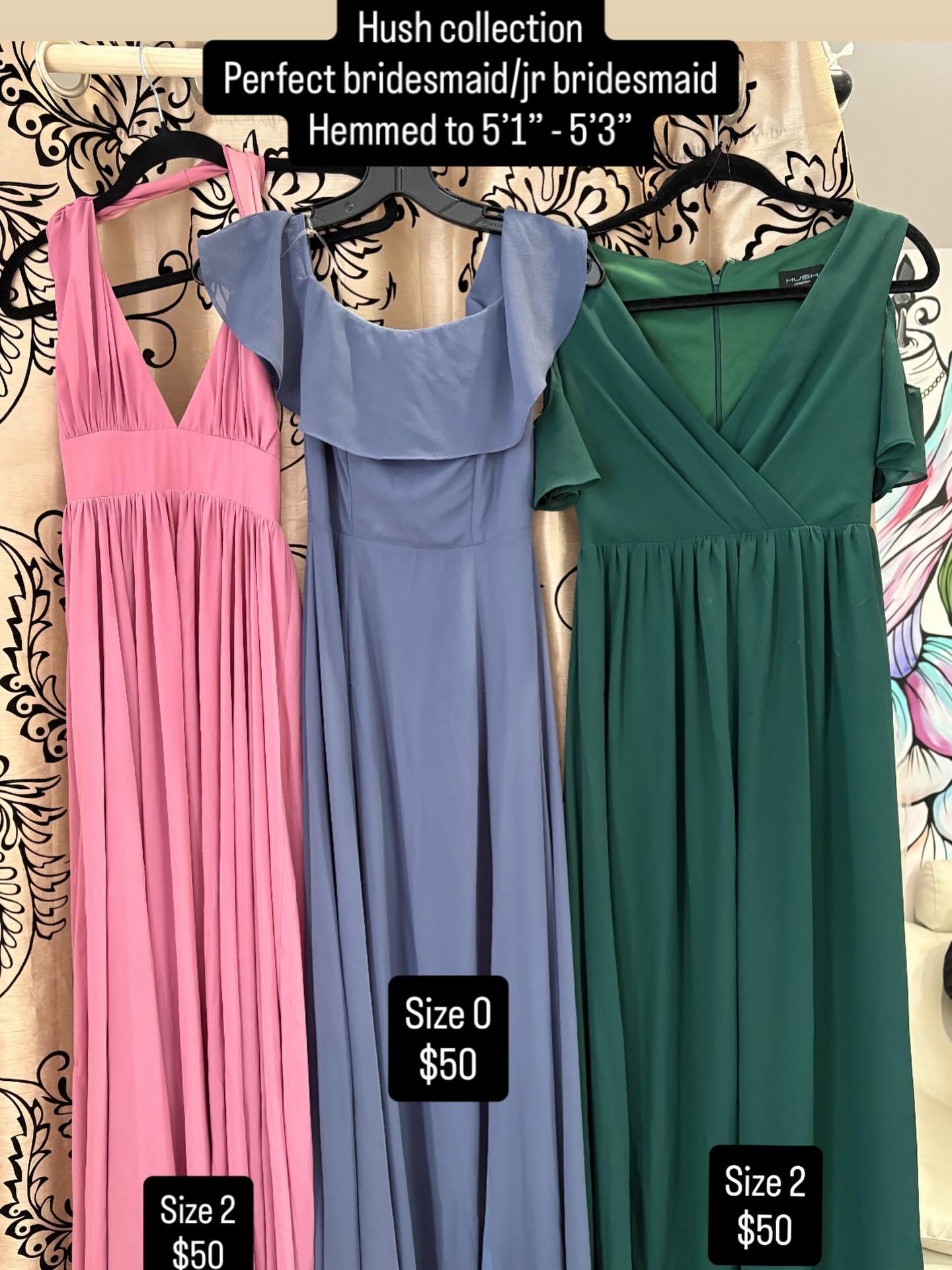 Beautiful hush collection bridesmaid/Jr bridesmaid gowns. All in the length 5’1” - 5’3”.
Retail price $175.00 - $185.00 each
Consignment price $50.00 each
Freshly drycleaned!
#consignment #formalconsignment #winnipegconsignment #winnipegsmallbusiness #womanowned