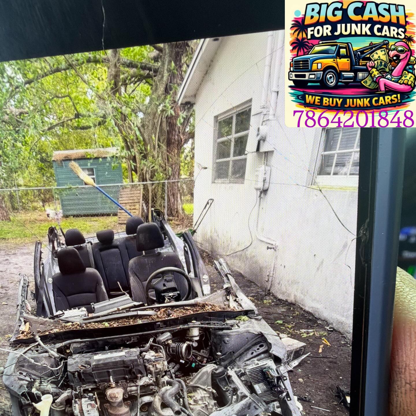 We pay top dollar for you junk car.
We also provide free pick up at any location.
Your car is wrecked? No problem
You don’t have a title? Perfect we don’t need it.
Just give us a call or dm for free quote
#foryou #junkcars #cash #miamiflorida #browardcounty