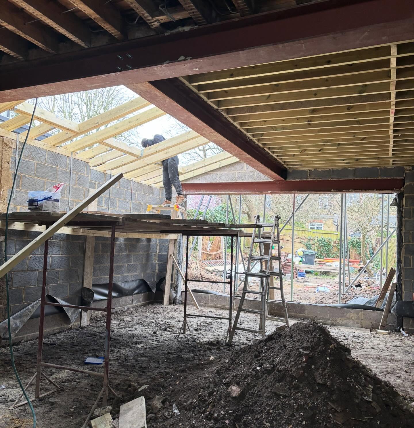 Larger and wider than average extension in East Finchley house project