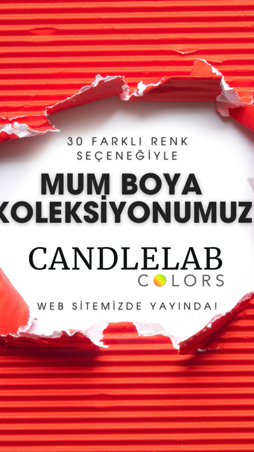 Candlelab Colors geldi.
Mumlar artık çok daha renkli.
• Avrupa menşeili pigment
• Candlelab AR-GE sürecinde test edildi
• Fitil tıkamaz, yanışı bozmaz
• Chip form – kolay dozlama
• Wax içerisinde hızlı ve homojen karışım
• 30 farklı renk seçeneği
Hayal ettiğiniz rengi oluşturmak artık çok daha kolay.
.
.
Candlelab Colors are here.
Time to add some color to your candles.
• European sourced pigments
• Tested in the Candlelab R&D process
• Does not clog the wick
• Chip form for easy dosing
• Fast and homogeneous mixing
• 30 color options
Creating your perfect candle color just got easier.
#candlelab #candlelabtr #mumboyası #candledye