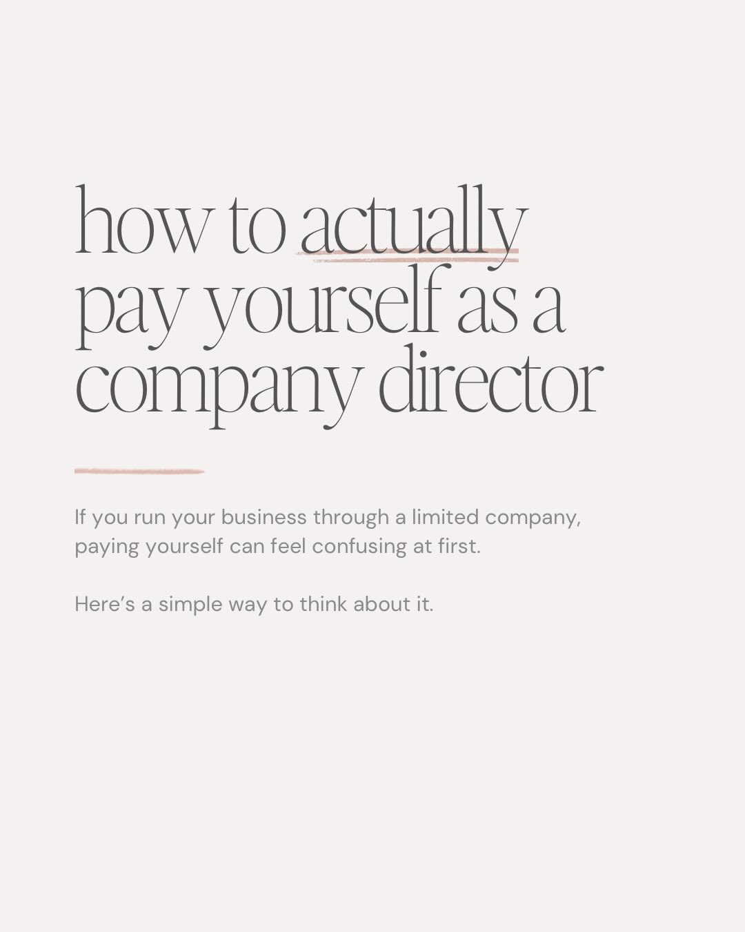 “How do I actually pay myself?” is a question I’m asked all the time in my new client discovery calls, and I always think it’s sad that people who’ve worked with an accountant for a long time still don’t have the answer to this!
If this is you, there’s absolutely no shame in it - dealing with stuff like this is exactly the reason you hire an accountant. Swipe through to read my exact process that I recommend for all my clients 🙌 comment any questions below or drop me a DM if you’d like to run through anything in more detail
#smallbusiness #smallbusinessuk #smallbusinesssupportingsmallbusiness #womeninbusiness #brighton