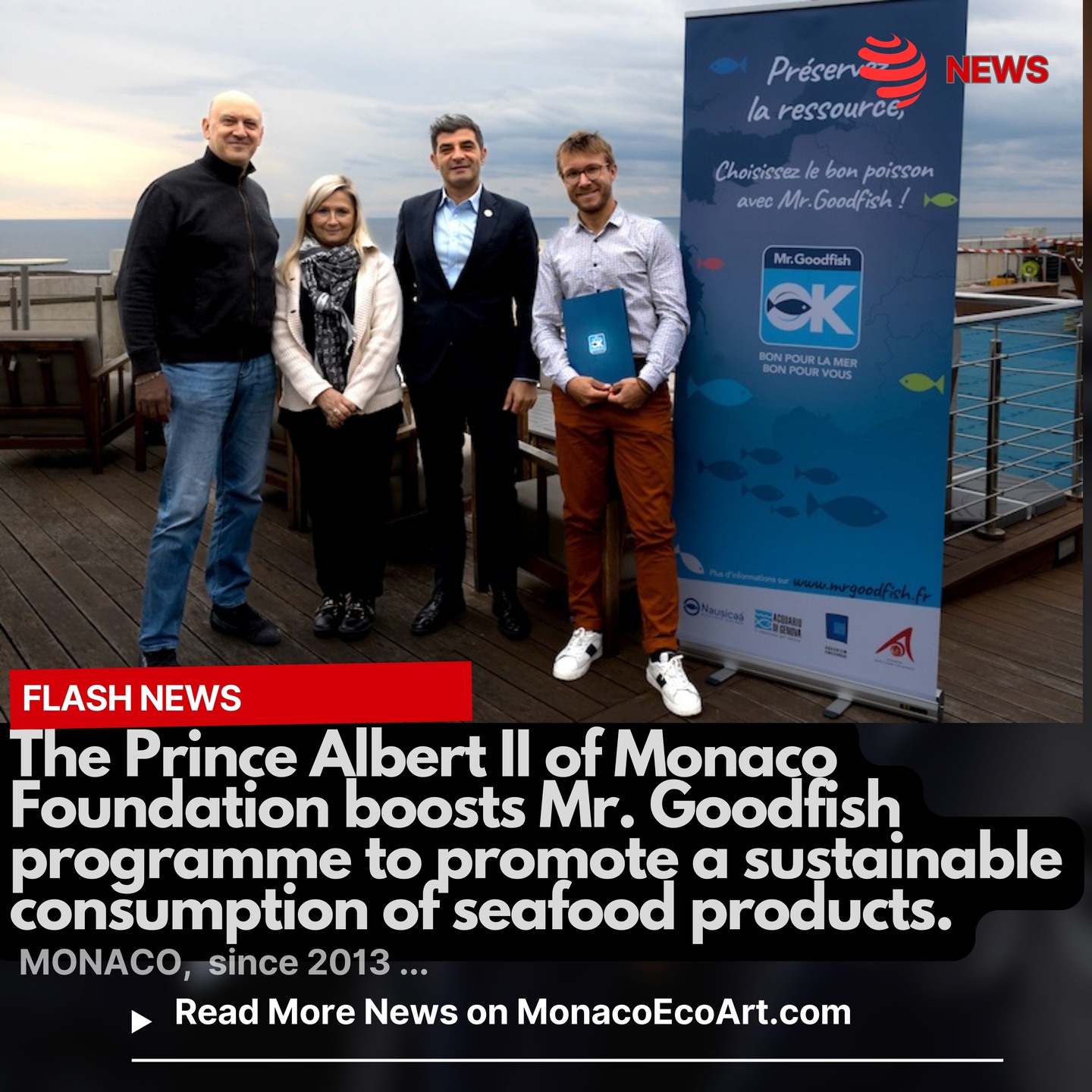@mo.eco_art #flash #news #monaco #montecarlo #sustainability #food 🐟🍤Since 2013, the Fondation Prince Albert II de Monaco – FPA2 - has been coordinating Mr. Goodfish, an innovative European program, developed in Southeastern France and Monaco to #promote a sustainable #consumption of #seafood products in the field of catering and hotel reception 🔙🐙The initial concept was unveiled in 2010 by three major European aquariums: Nausicaá, in Boulogne-sur-Mer (France), the Acquario di Genova (Italy) and the Finisterrae aquarium (Spain) 🎯🍣 This initiative is addressed to raise #awareness among #consumers and #chefs to choose non-threatened fish species, reducing #pressure on overexploited stocks (while decreasing #overfishing), with special regard to bluefin tuna 🍥🍡 The program regularly publishes lists, available on the official website www.mrgoodfish.com/en/ recommending fish to eat each season, meanwhile partner restaurants pledge to include regularly at least two species recommended by Mr. Goodfish on the menu 🇲🇨👨🍳 Many Monegasque #restaurants, including starry ones at the Hôtel de Paris, Monte-Carlo Bay, Maison Mer, La Terrasse and KOMO restaurants, join Mr. Goodfish standards by offering seasonal species recommended to preserve marine #biodiversity 🎖️♻️This kind of initiative helped the Hôtel de Paris Monte-Carlo receive the Green Globe Certification in 201: this leading certification, for sustainable operation and management in the fields of travel & tourism worldwide, was aknowledged to the most legendary hotel in the Principality for its in-depth green engagements and eco-friendly daily activities across all departments 📸 Olivier Wenden, former CEO and Vice-President of FPA2 posing with some restaurant owners in Monaco joining Mr. Goodfish Program @mr.goodfish (November 2022) © @fondationprincealbert2 @fpa2espana @fpa2.italia @fpa2canada - @montecarlosbm © Layout and Contents by: MonacoEcoArt.com