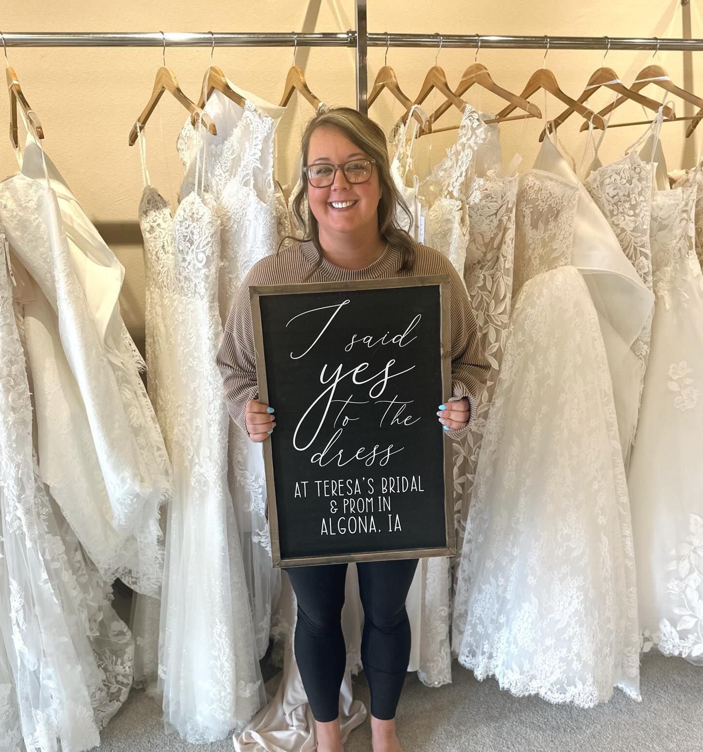 Abbey said YES to the dress! 🤍✨ We pulled a last minute gown that combined so many elements she loved - and it was THE ONE🫶🏼 So much fun with these ladies this afternoon! Thank you so much for shopping at Teresa’s!! Abbey you are a vision in your dress!😍