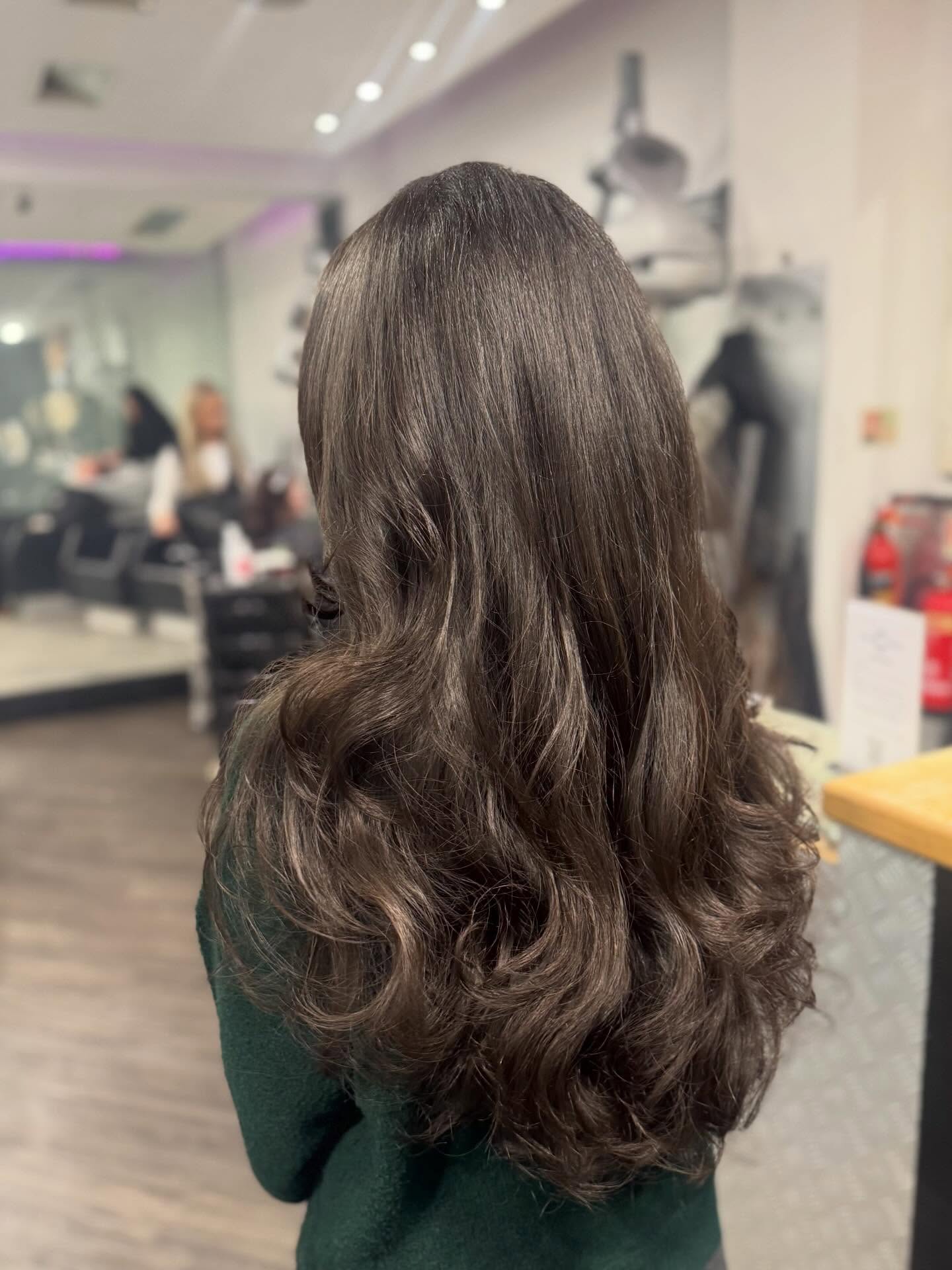 Layered Cut and Blowdry by Andi this evening
