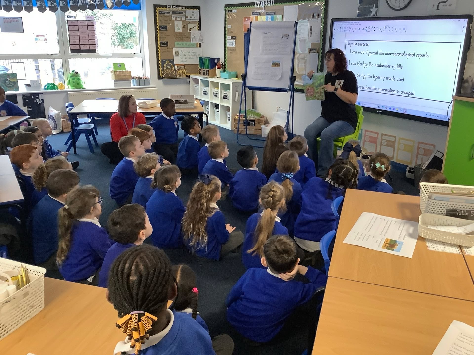 To launch Book Week and World Book Day on Thursday, children in Nursery, Reception and Y1 enjoyed a visit from local author Deb Wood!
Deb shared her story that she had written with the children ‘Counting Springer Spaniels’
Thank you for visiting us Deb! The children had a wonderful morning!