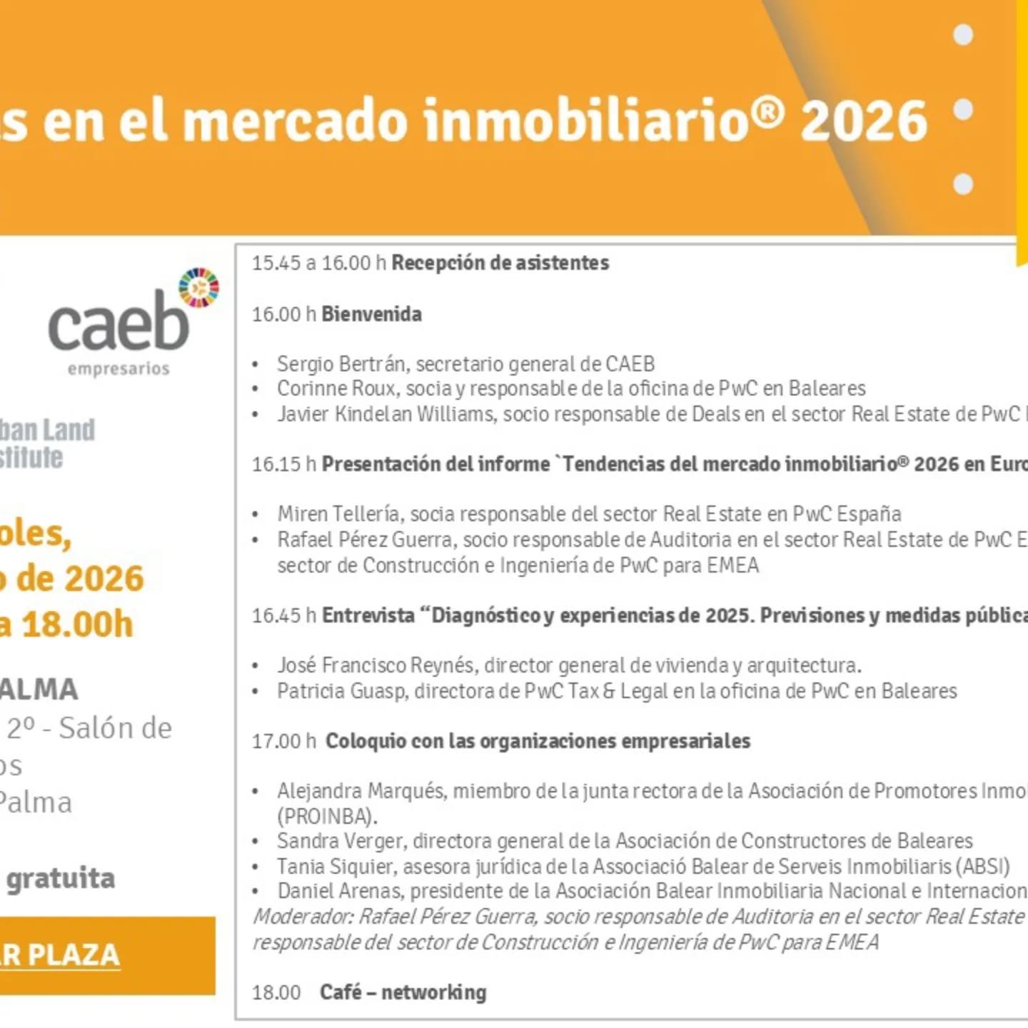 Esta semana hemos asistido a la presentación del informe "Tendencias en el mercado inmobiliario en Europa 2026".
Un análisis exhaustivo que recoge las principales dinámicas que están transformando nuestro sector y las oportunidades que marcarán el próximo año.
Se compartieron datos, perspectivas estratégicas y conclusiones clave sobre cómo evolucionan los mercados europeos, poniendo el foco en innovación, crecimiento y adaptación a un entorno cada vez más dinámico.
Gracias a todos los profesionales que hicieron posible este encuentro y que siguen impulsando el conocimiento y el diálogo dentro de la industria.
#prestigespain #caeb #pwc #mercadoinmobiliario #uli