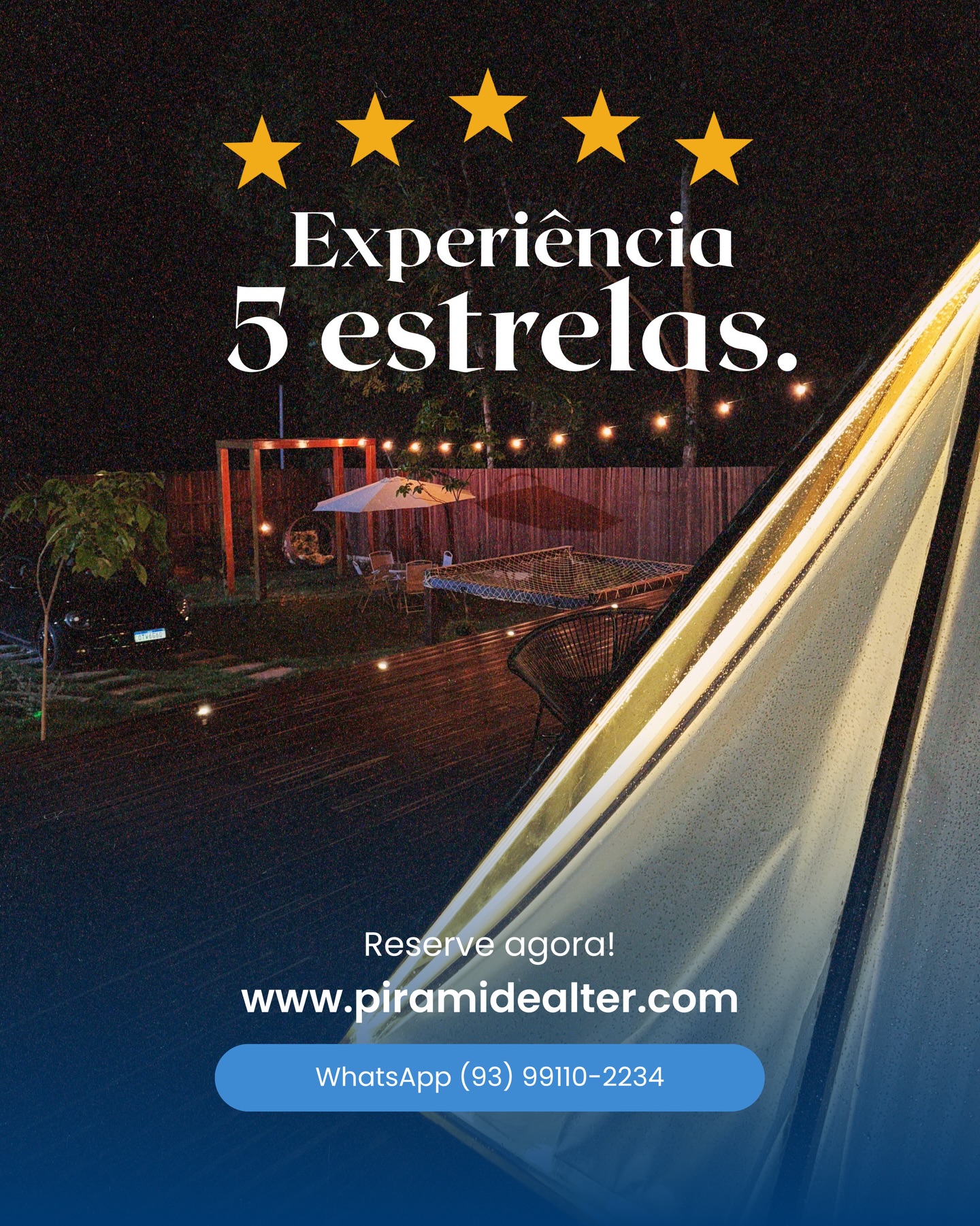 Experiências cinco estrelas começam quando o tempo desacelera e a natureza faz o resto. ⭐️⭐️⭐️⭐️⭐️