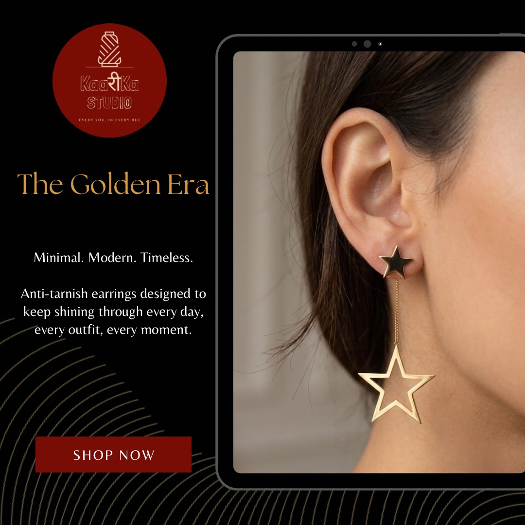 Welcome to The Golden Era โจ
Bold shapes. Timeless gold.
Anti-tarnish earrings that stay glowing, just like your style.
.
.
.
DM for more details
.
.
.
.
.
#antitarnish #jewelry #accessories #shopping #new