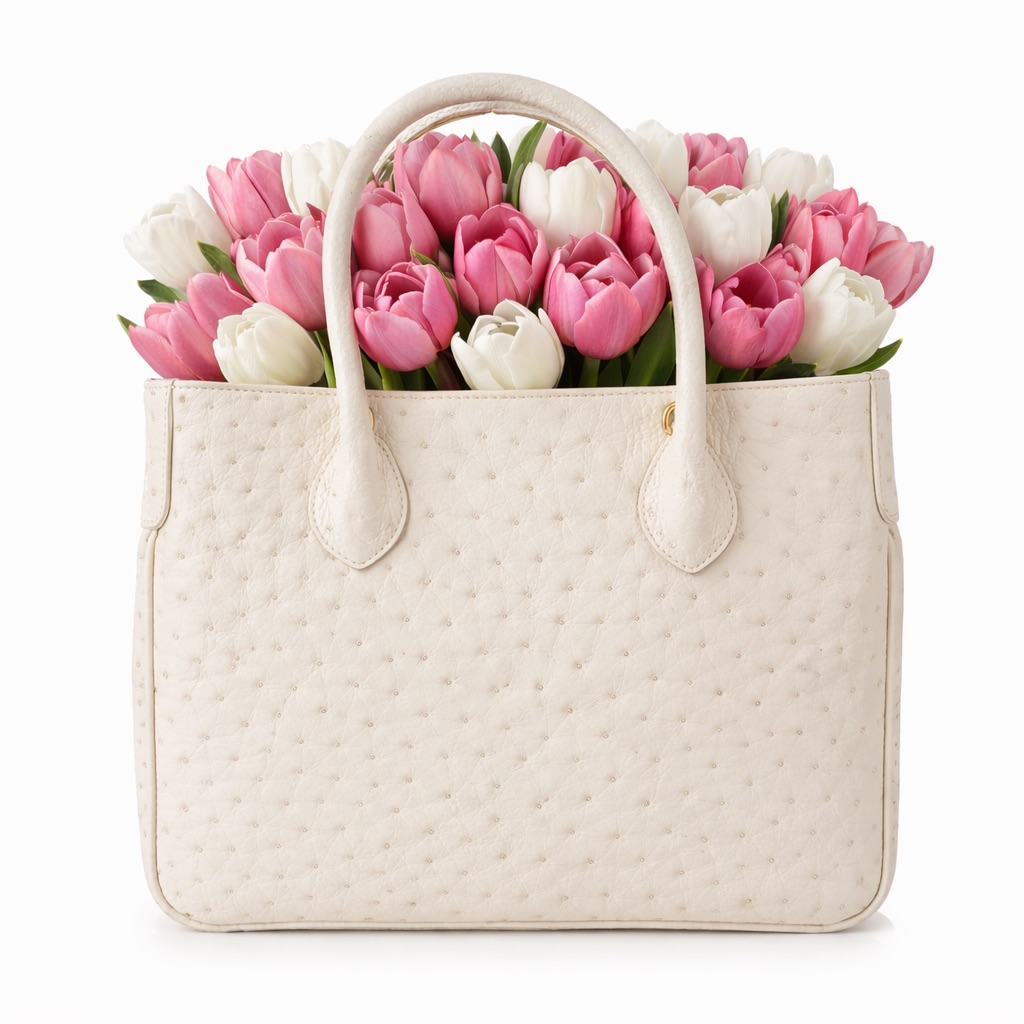 Longer days, fresh blooms — spring is in full swing 🌷 🌷
Our Tyche Tote in ostrich leather — a season of soft color and timeless style for today’s goddess.