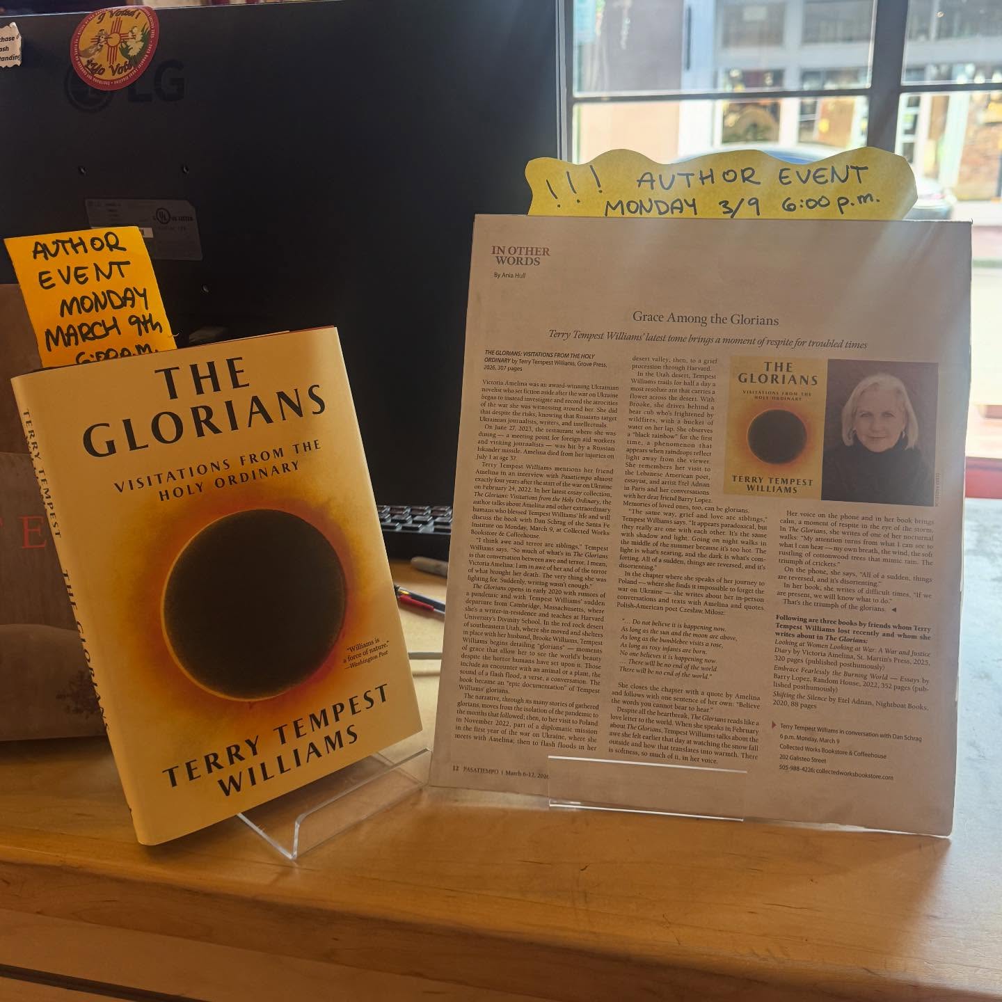 Join us for this event next Monday! Award-winning author of seventeen books of creative nonfiction Terry Tempest Williams will be in conversation with Dan Schrag, professor of environmental science and engineering at Harvard (you might have heard of it). It’ll be p-a-c-k-e-d—PACKED so make sure to arrive a lil’ early.
