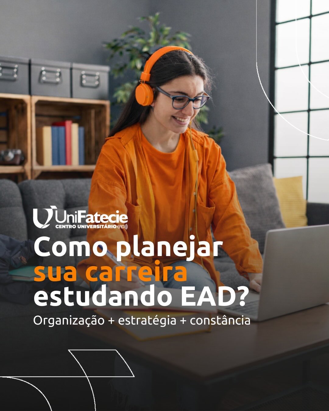 Como planejar sua carreira estudando
EAD?
A flexibilidade do EAD permite que você construa seu diferencial enquanto se forma.
V Desenvolva habilidades além do diploma
Atualize seu LinkedIn
V Participe de eventos e fortaleça conexões
V Busque experiências práticas na sua área
Com planejamento e constância, você transforma conhecimento em posicionamento e posicionamento em oportunidades. #
Seu futuro não começa depois da graduação.
Ele começa agora. O
#UniFatecie #CarreiraEMercado #EADComQualidade
#FuturoProfissional SomosMovimento