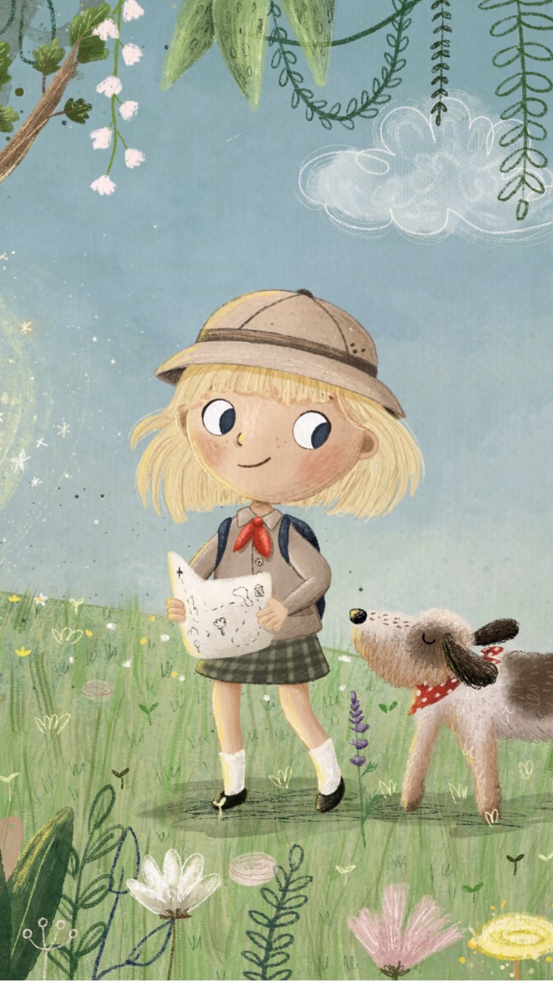 Die Idee zu dieser Schatzsuche kam von meinem Sohn. ✨
Während ich die Szene illustriert habe, saß er immer wieder neben mir und hat den Prozess kommentiert und Ideen vorgeschlagen. Jetzt liebt er das Bild so sehr, dass er es unbedingt in seinem Zimmer aufhängen möchte.
Eigentlich hab ich die Illustration nur für mein Portfolio als Illustratorin gemacht, aber jetzt frage ich mich: Wäre das vielleicht auch ein Motiv, das euch als Poster oder Karte gefallen würde?