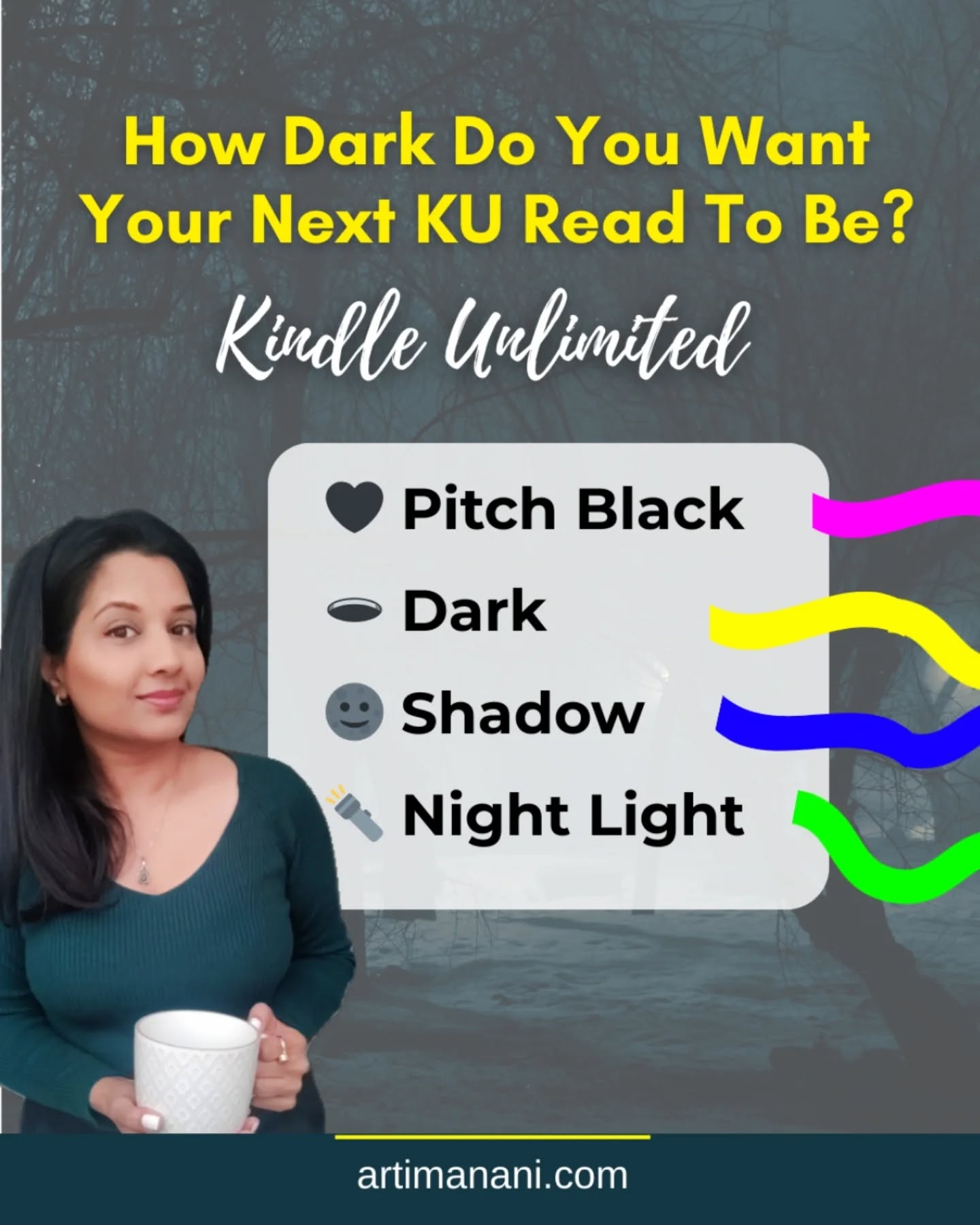Sooo, how dark do you want your next KU read to be? 😏
🖤 Pitch Black - 'Til Death Do Us Part
🕳️ Dark - Liar, Liar
🌚 Shadow - The Neighbour
🔦 Night light - If They Knew
Liar, Liar is coming soon to Kindle Unlimited. ARC team applications are open until 20th March!
#thrillerbooks #kindleunlimited