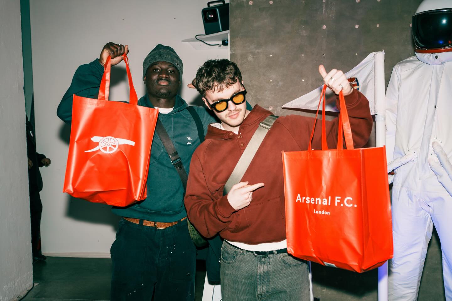 @cfabastin & @im.5ft at @arsenal’s launch event for their new digital home ⚽️