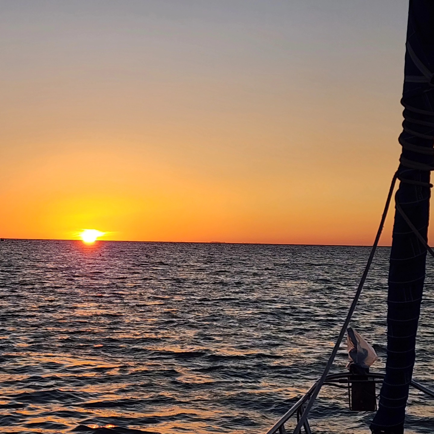 Sunset last night at our new location! We moved to Isla Morada in the Florida Keys for a few days. This move allows us to get to grocery, restraints, laundry, etc, instead of being by ourselves. Love getting rewarded with a move with a beautiful sunset!
#sunsetlovers #sunsets #susnsetphotography #sunsetphoto #sunsetsky #sailboat #sailboatlife #livingthedream #liveaboardlife #liveaboard #sailinglife #youtubechannel #travelvlog #youtubers
If you don't subscribe to our YouTube Channel or other social media please do as it helps us continue this adventure.
https://youtube.com/@piratetimesailingadventures?si=CjFR1wcGi5G-rqD-