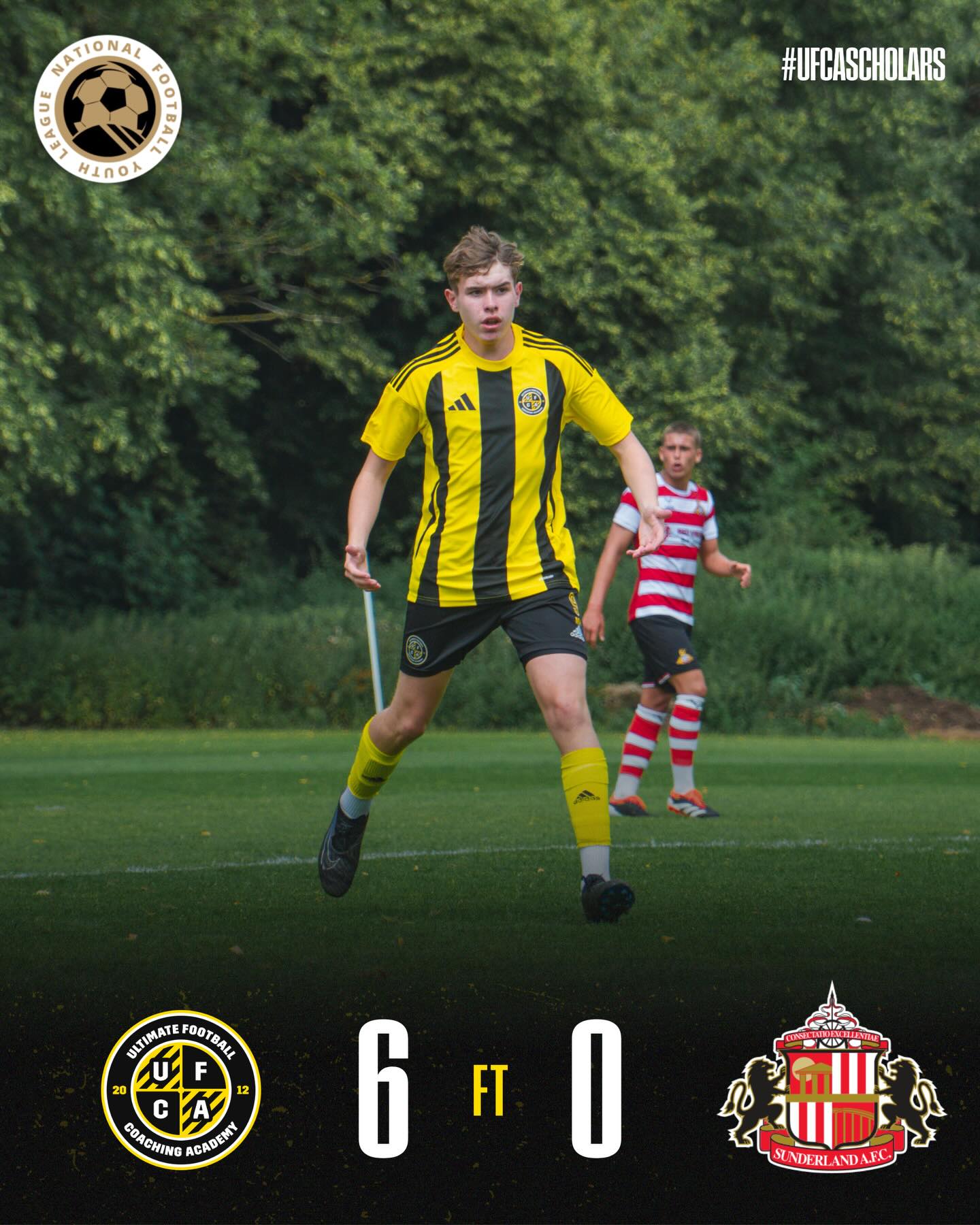 Two emphatic victories in the @nationalfootballyouthleague for #UFCAScholars 💥
Our NEP side rounded off a fantastic couple of days, going top of the table in the Yorkshire Amateur Men’s League on Saturday, and today putting six goals past a determined Sunderland side.
Goals from: Mason Hatfield x2, George Cooke, Loren Matuku, Thomas Armitage and Xavier Martin.
NCC were similarly ruthless in front of goal against Macclesfield, with goals from Joshua Mepham (x2), Said Amir, Gabriel Ehiaguina and Samba Dem.
🚨 FINAL SPACES REMAINING ON THE SCHOLARSHIP PROGRAMME FOR 2026-27 ➡️ APPLY NOW (LINK IN BIO)