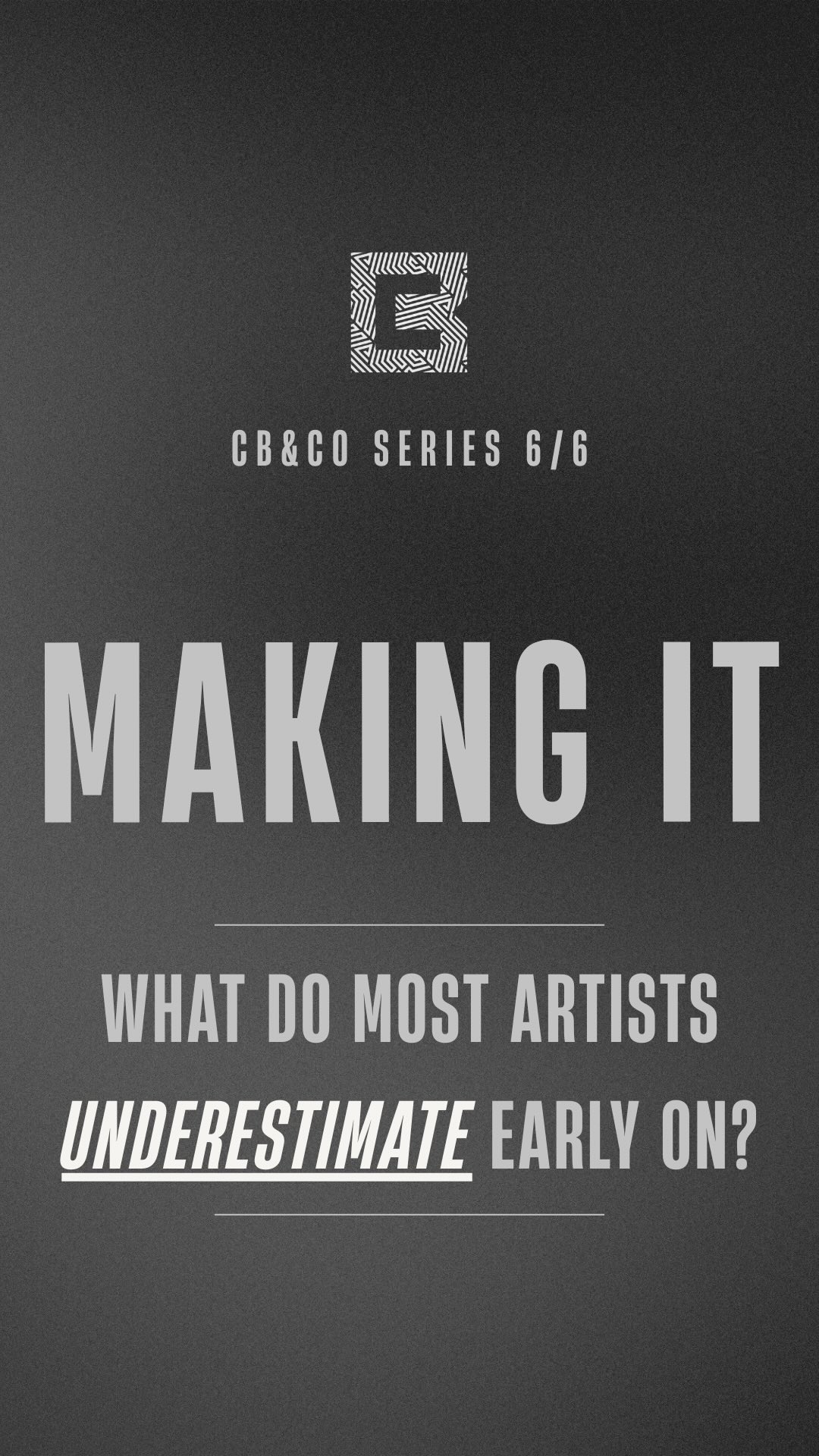 Making it 6/6: What do most artists underestimate early on?
#christianbarkerco #artists #musicindustry #underestimate