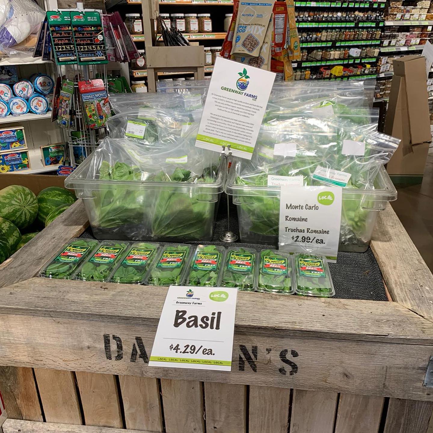 Our herbicide and pesticide-free produce is now at Dawson’s in Rockville Town center!