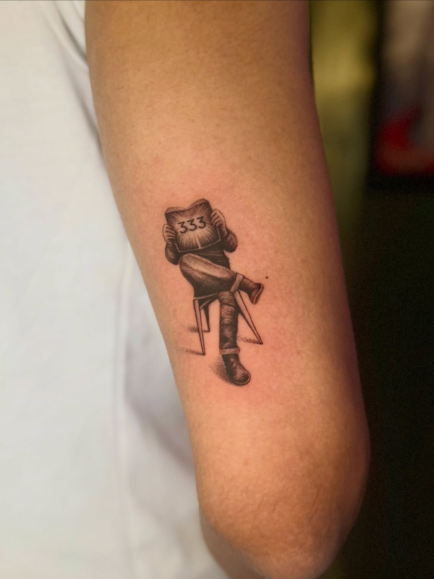 333 - When the universe sends a message… you keep it. #thetattooshopnewdelhi #tattooart #ink #finelinetattoo #microtattoo