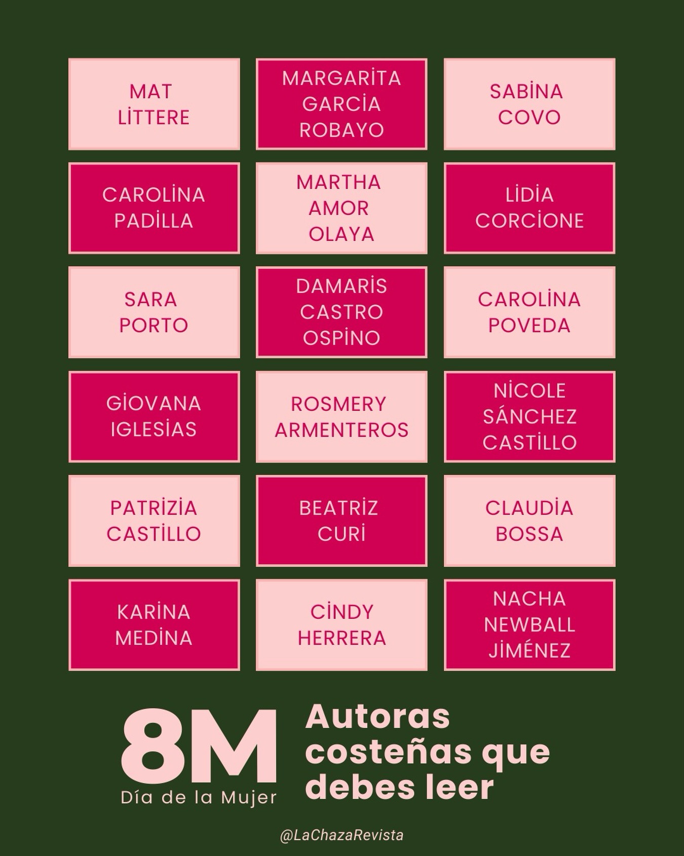 En el marco del 8M, celebramos a algunas escritoras de la costa Caribe que, desde la poesía, la narrativa, la crónica y la investigación, siguen ampliando las voces y miradas de la literatura de nuestra región. ✍🏽📚 #8marzo #8m #escritoras #autoraslatinas #costeñas