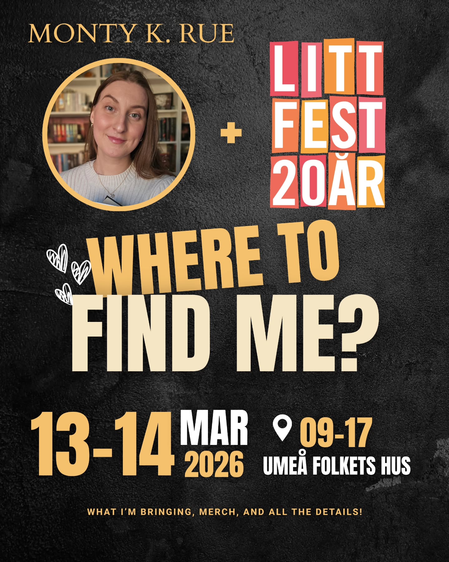 Littfest is just around the corner and I'm so beyond excited for this event!
This will be my first ever event as an author EVER and I'm doing everything I can to prepare for it.
Here's all the details in case you're coming by and everything that I'll have!
I'll have all the merch, paperbacks, hardcovers and a very limited amount of special editions from the Kickstarter!
I'll also sign it if you want me to! ✨️
#indieauthor #bookstagram #romantasybooks #authorsofig #fantasyromance