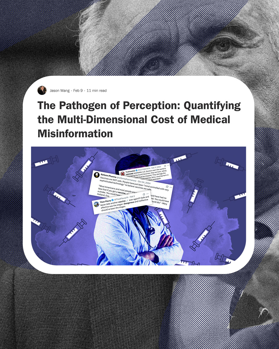 Medical misinformation spreads like a pathogen, reshaping beliefs, breaking down trust and costing real lives. Read our essay contest winner's article now (you will be as blown away as we were that he is in GRADE 12!): 🔗LINK IN BIO🔗
Jason Wang looks at the ripple effects of medical misinformation, including: preventable deaths, a resurge of diseases like measles in Canada, billions drained from healthcare systems and communities left divided and vulnerable.
It is a must-read.
👉 The 44 North is a digital bi-monthly publication that aims to inform, empower, and inspire young people. Do you want to write for us? Support lifting up young people's voices? Head to the 🔗 LINK IN THE BIO 🔗 👈