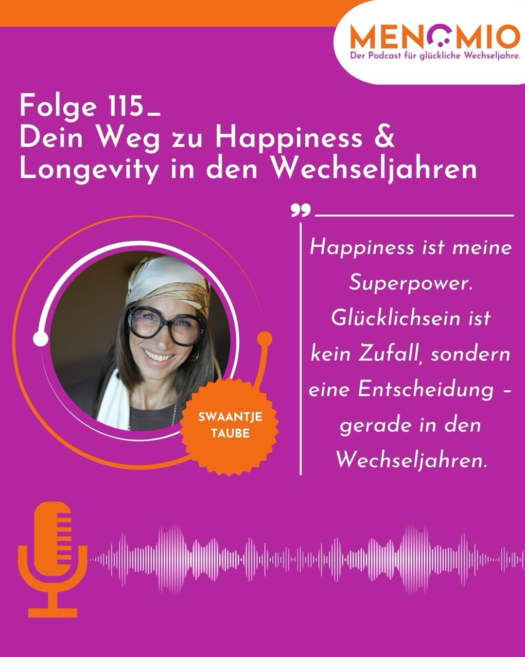 ✨Dein Weg zu Happiness & Longevity in den Wechseljahren.
Wer hat eigentlich beschlossen,
dass Älterwerden automatisch „wäh“ sein muss?
Ich sag:
WOW statt WÄH.
Glitzern statt Schwitzen. ✨
@swaantjetaube – Autorin von „Happiness & Longevity“ – zeigt in dieser Folge, warum die Wechseljahre kein Abbauprogramm sind, sondern ein Upgrade.
Nicht höher.
Nicht schneller.
Sondern bewusster. Stärker. Klarer.
Wir sprechen darüber,
💜 warum Muskelaufbau kein Luxus ist, sondern Liebeserklärung an dein Zukunfts-Ich
🧡 warum dein Blutzucker weniger Drama machen darf
💜 warum Schlaf keine Schwäche ist, sondern Strategie
🧡 und warum Happiness nichts Naives hat – sondern Kraft
Longevity ist kein VIP-Ticket.
Es beginnt bei dir.
In deinem Alltag.
In deinen Entscheidungen.
Und vielleicht ist genau jetzt der Moment,
an dem du aufhörst, dich kleiner zu machen,
nur weil eine neue Lebensphase beginnt.
🎧 Hör rein in Folge 115 von MENOMIO.
Und sag mir:
Wo willst du mehr WOW in dein Leben bringen? ✨
#WOWstattWÄH #GlitzernStattSchwitzen #Wechseljahre #Menopause #Longevity