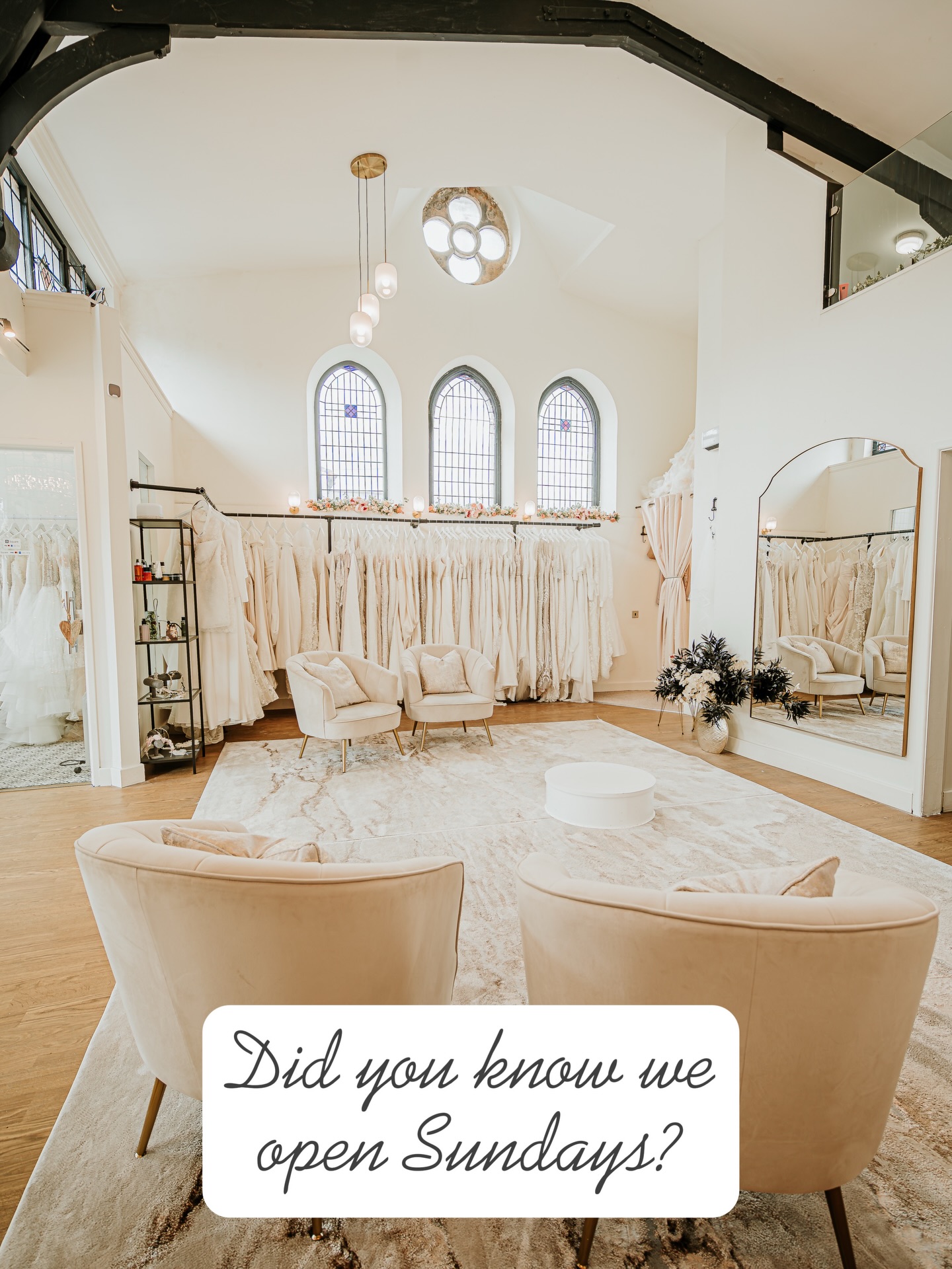 Did you know we open Sundays?
Well if you didn’t, you do now 🖤
Head to our website (link in bio) to book your weekend appointment 🥰
We look forward to seeing you soon!
#sunday #sundaytrading #yorkshirebridalboutique #engaged #weekendshopping